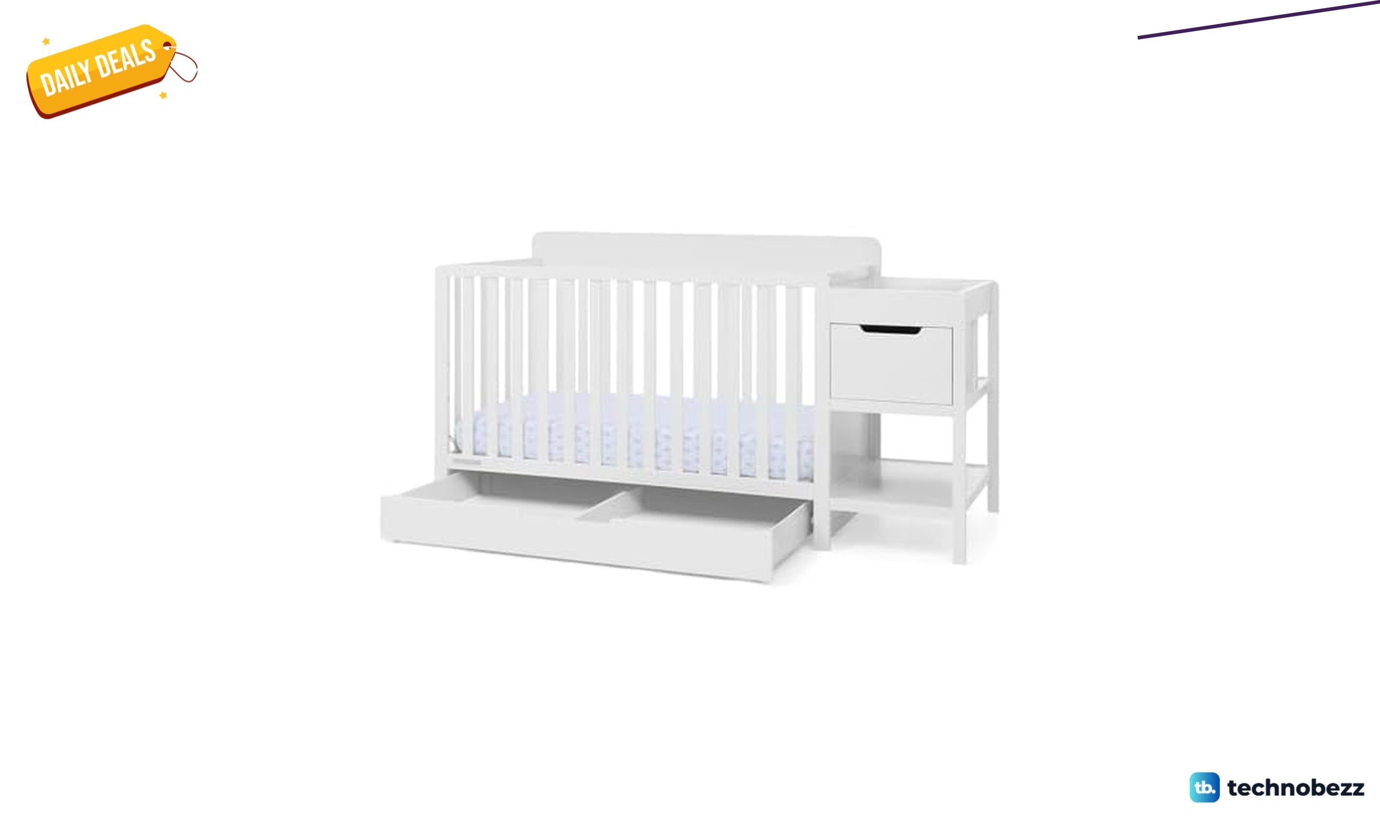 Woot offers the Delta Children Maya 5-in-1 Convertible Crib Changer for $189.99
