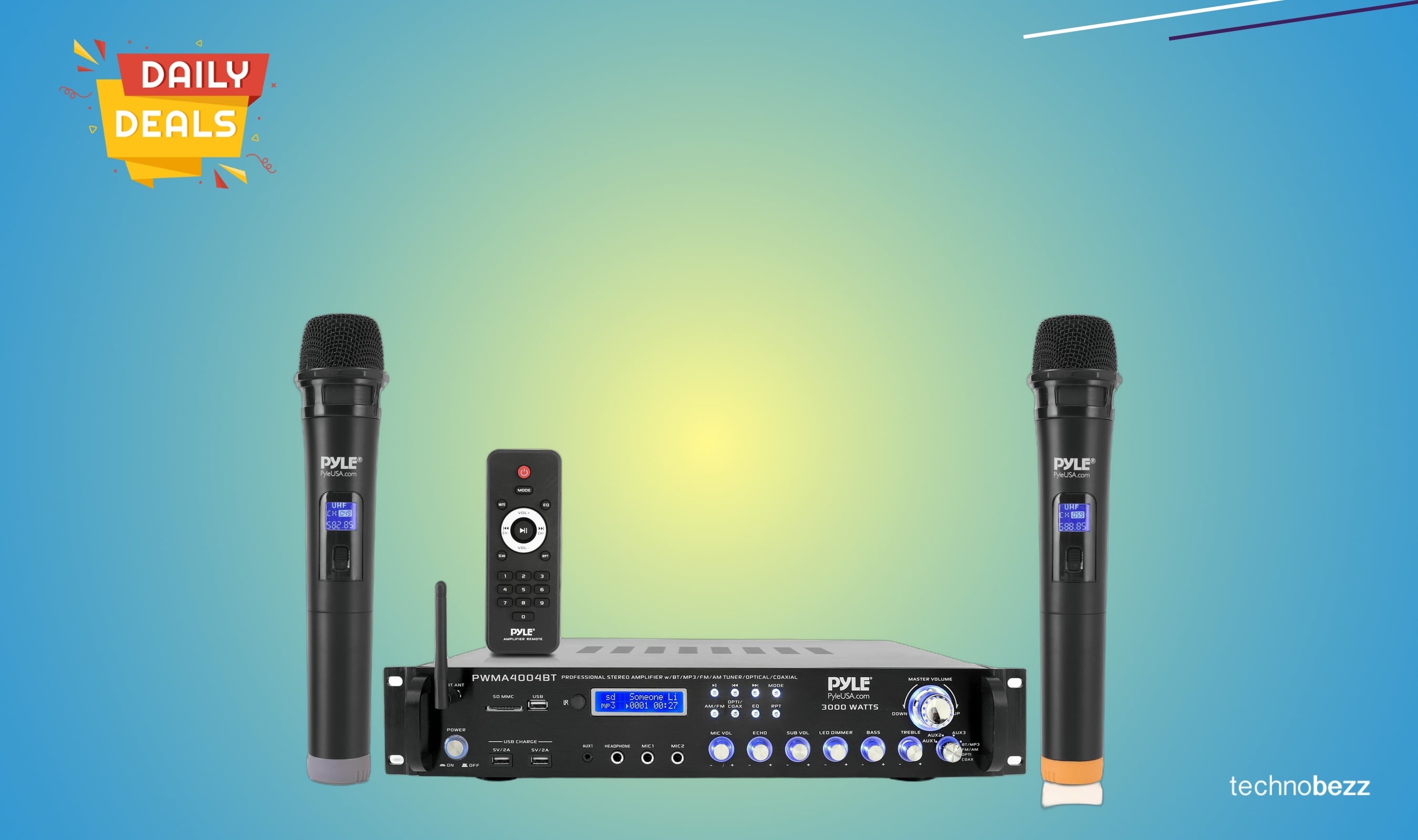 Pyle Bluetooth Multi-Channel Pre-Amplifier System drops to $174.99