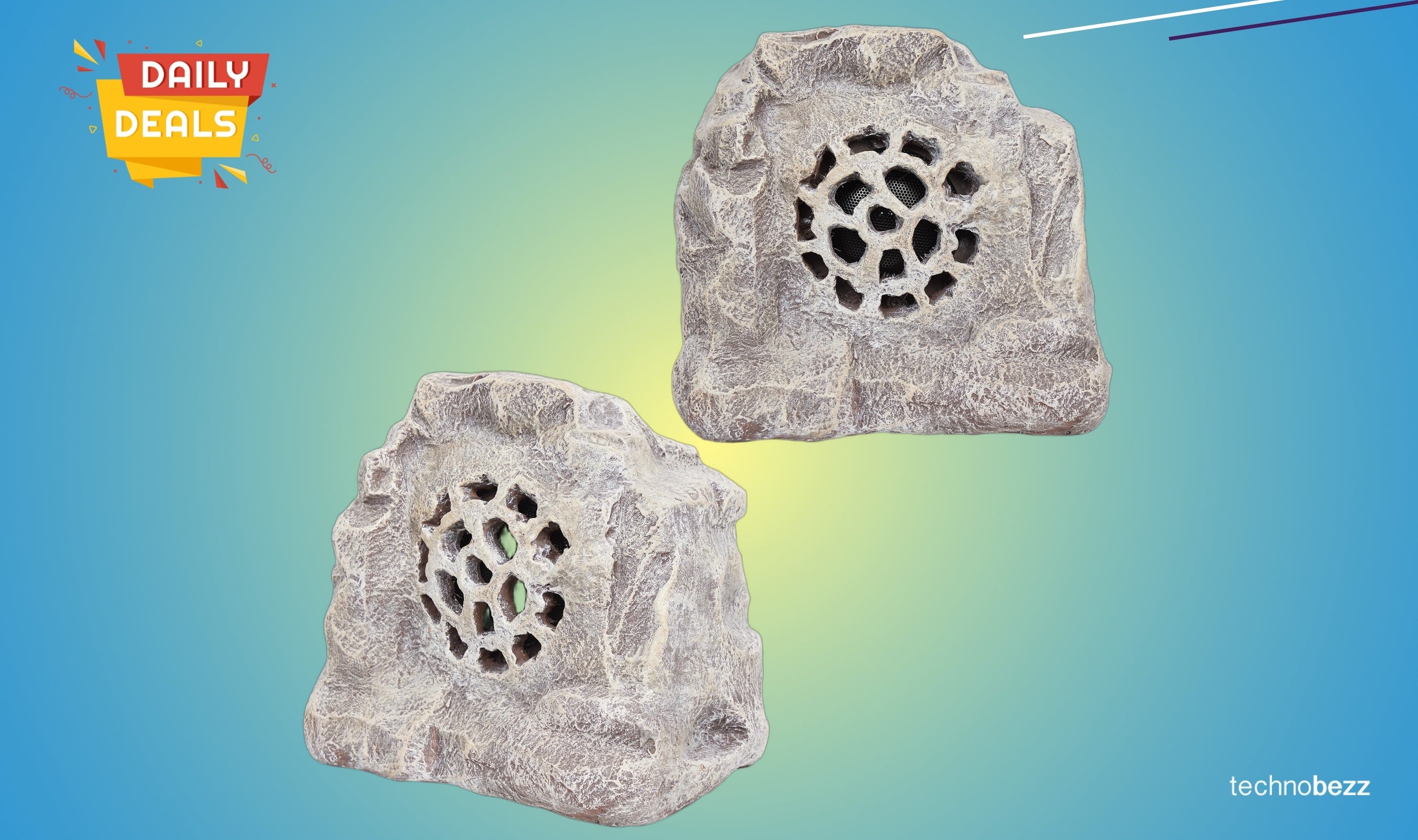 Alpine Corporation Solar Rock Speakers Discounted to $149.99