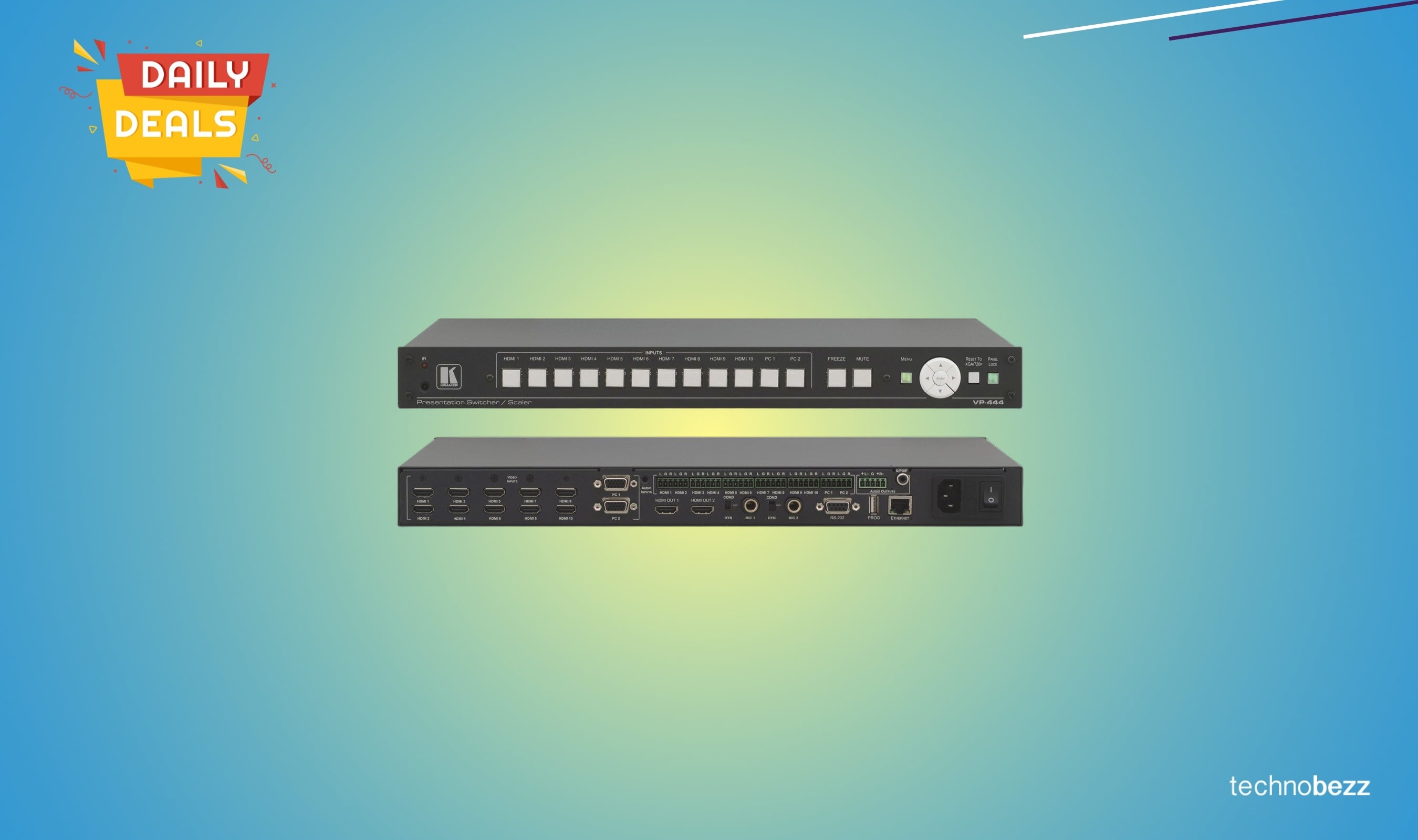 Kramer Electronics VP-444 12-Input Switcher drops to $760.55