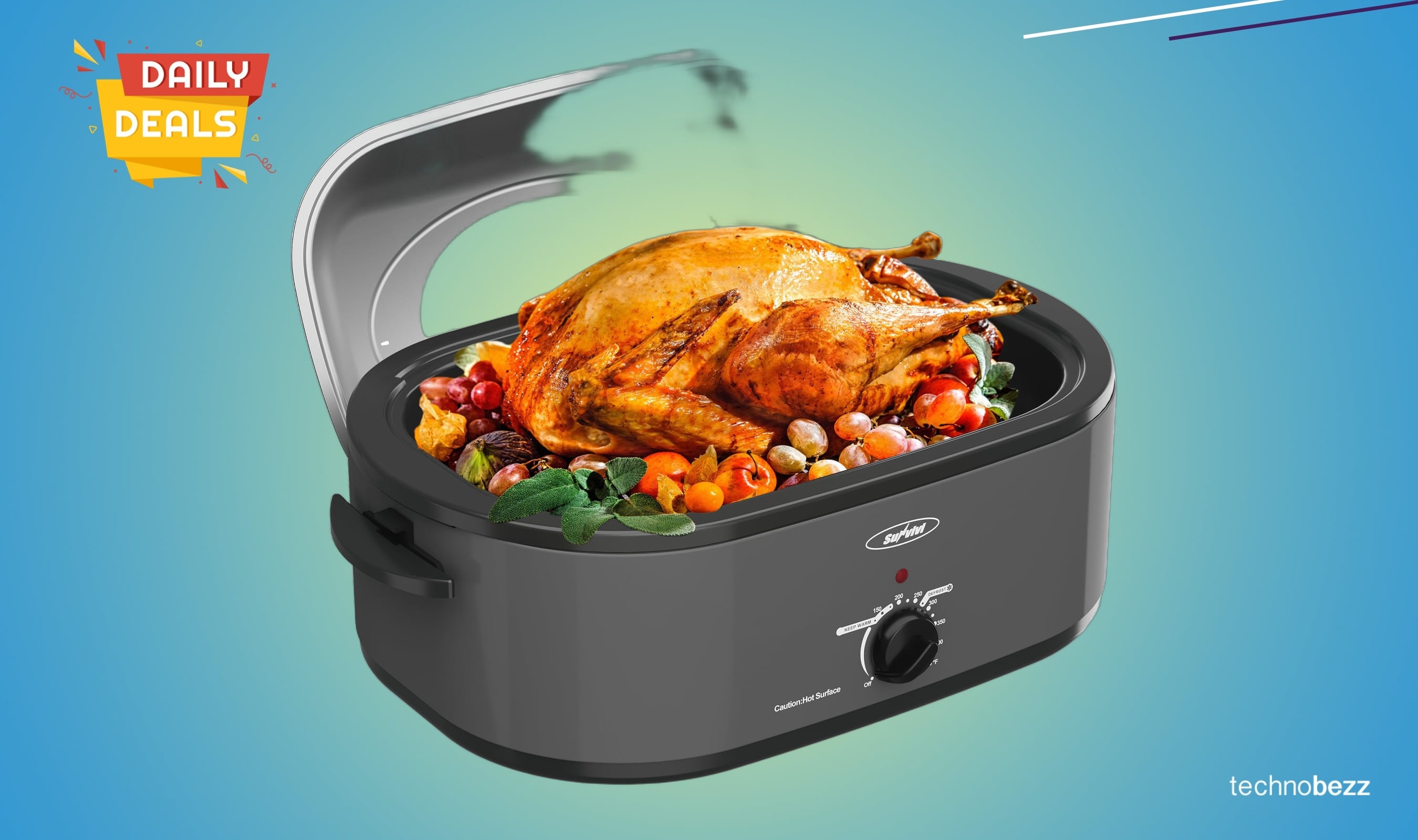 SUNVIVIPRO 22-quart electric roaster oven drops to $57.99 on Amazon