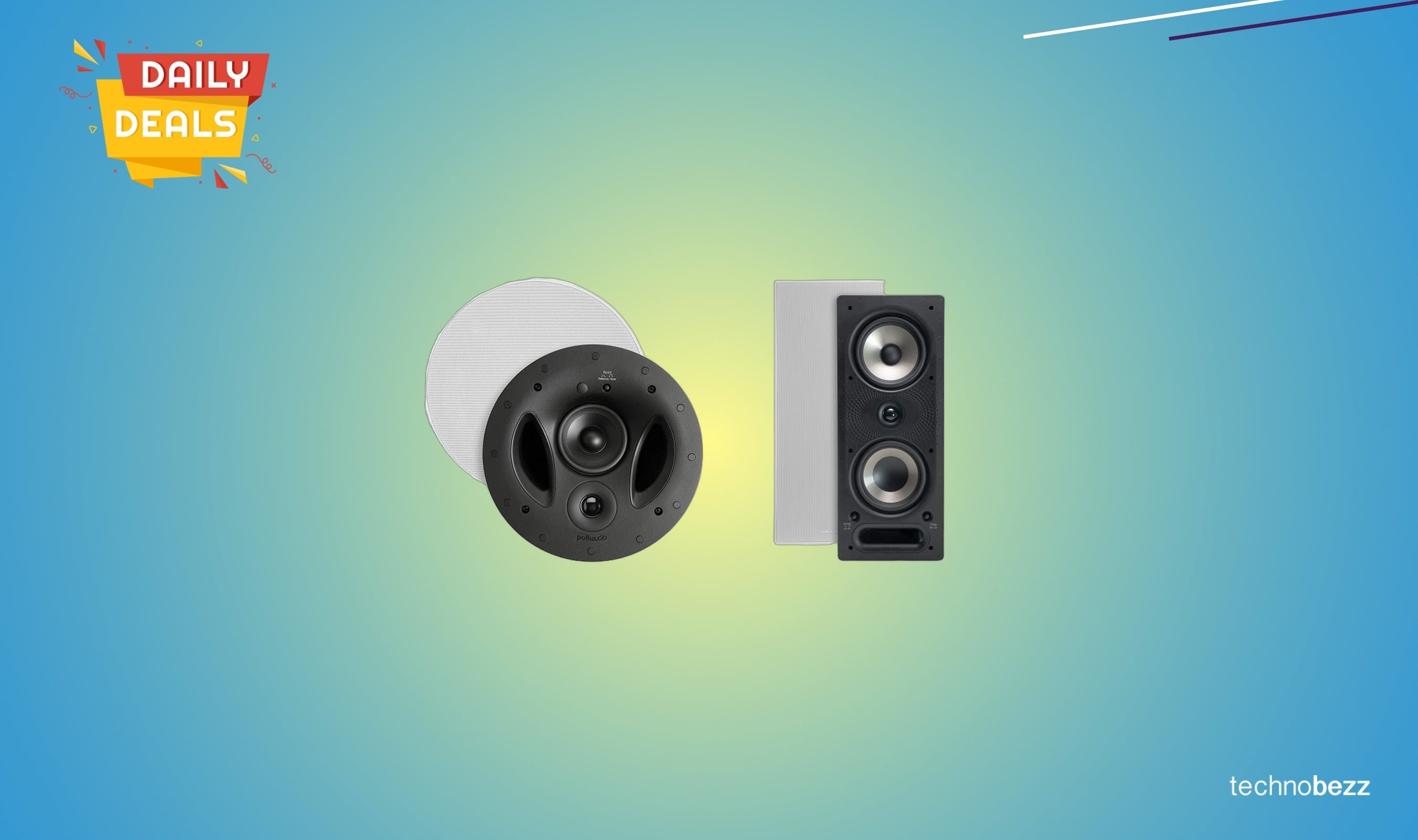Polk Audio in-wall and in-ceiling speaker bundle drops to $394.30