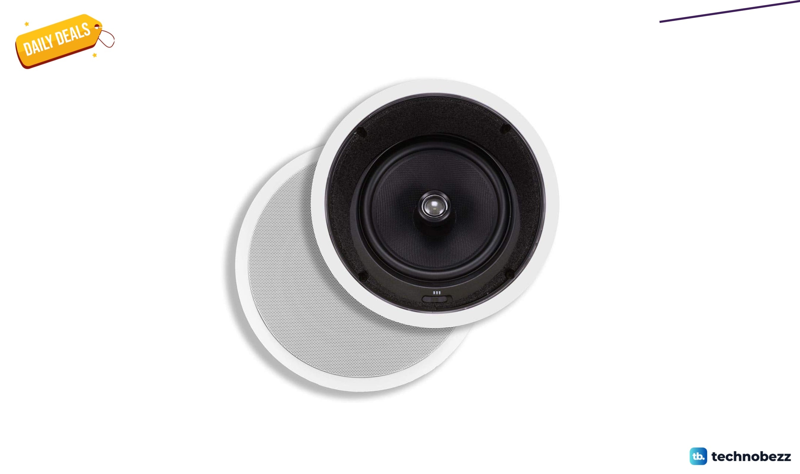 Monoprice 2-Way Aramid Fiber in-Ceiling Speakers down to $103.99