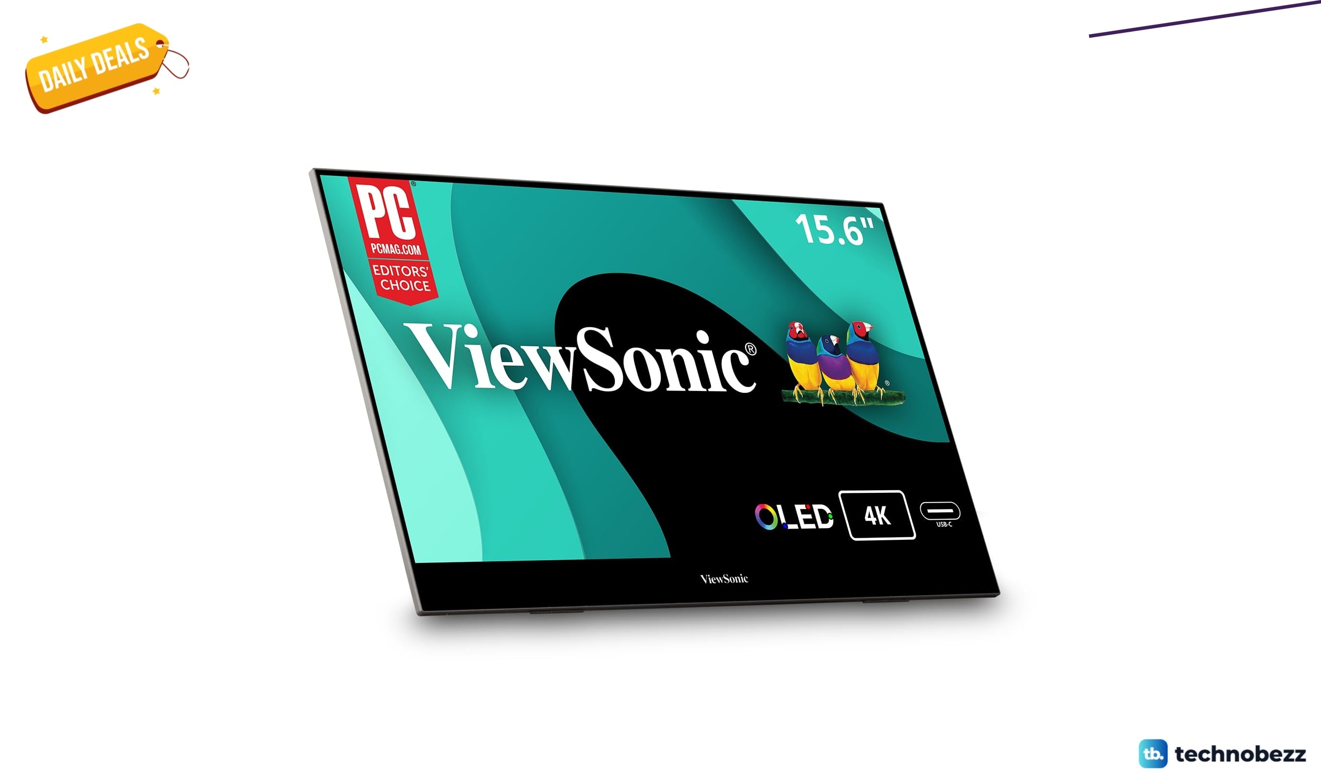 ViewSonic VX1655-4K-OLED portable monitor drops to $449.99 on Amazon