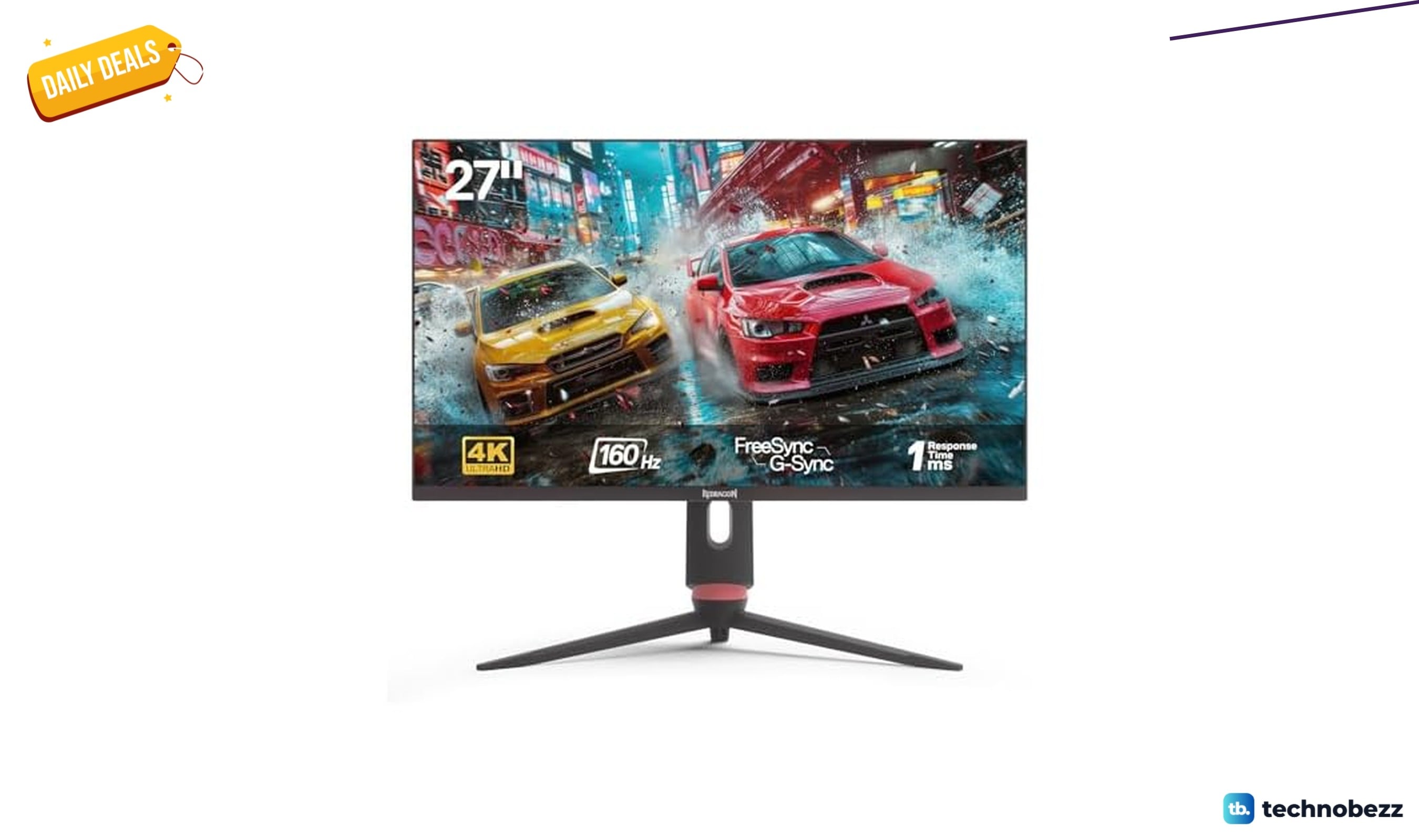 Woot offers the Redragon 27 inch 4K gaming monitor for $464.99