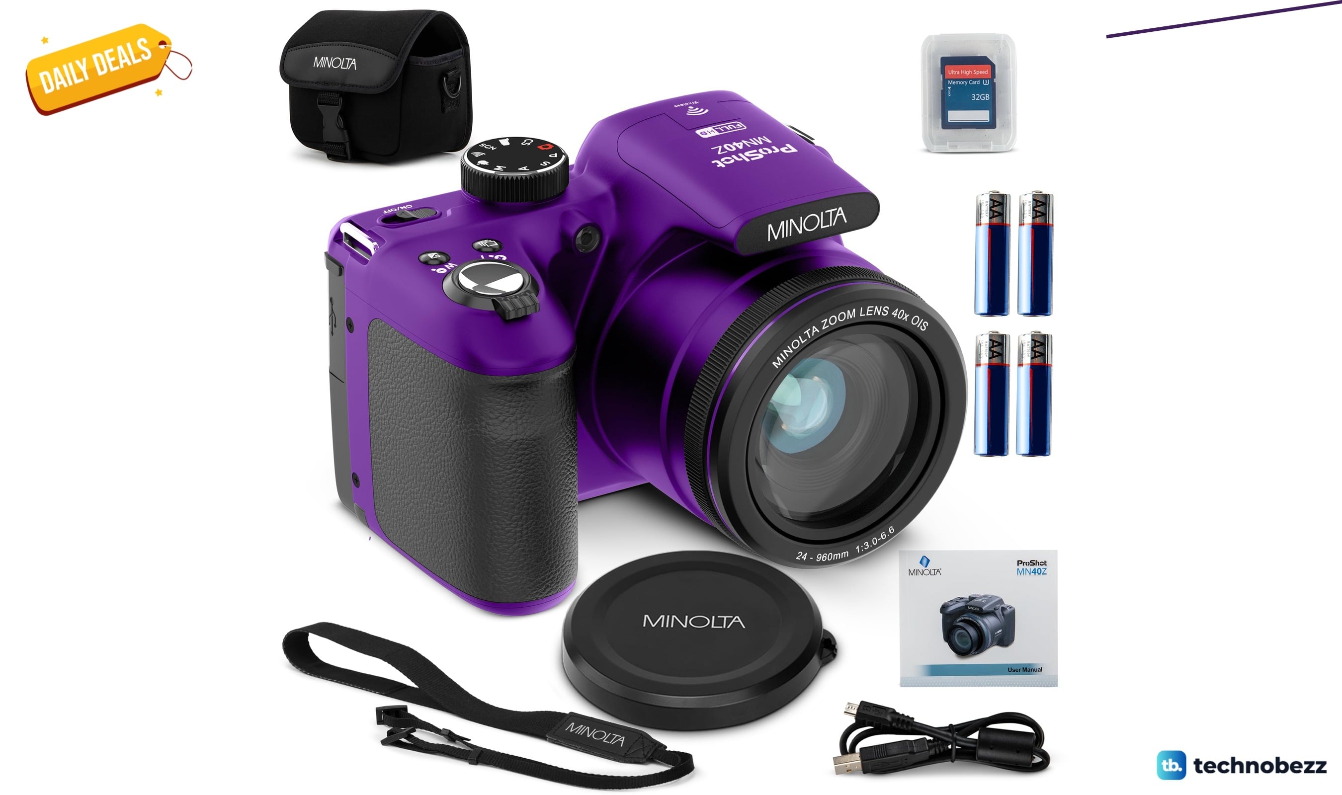 Minolta MN40Z 20MP Digital Camera with 40x zoom drops to $254.48