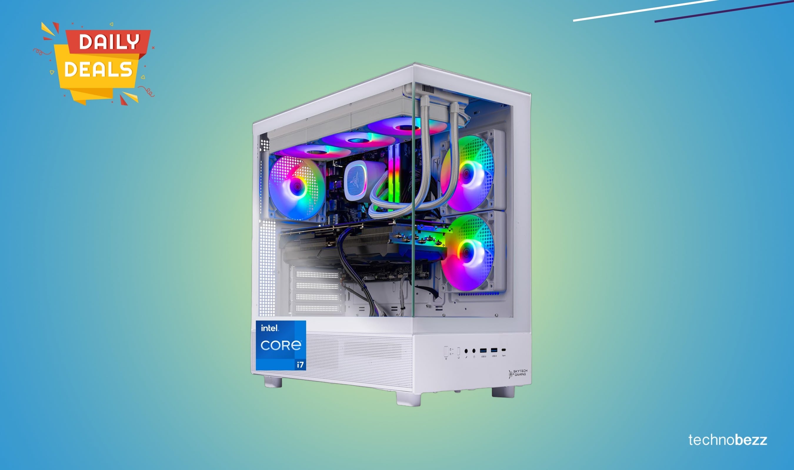 Skytech Gaming Azure 3 Desktop PC drops to $2349.99