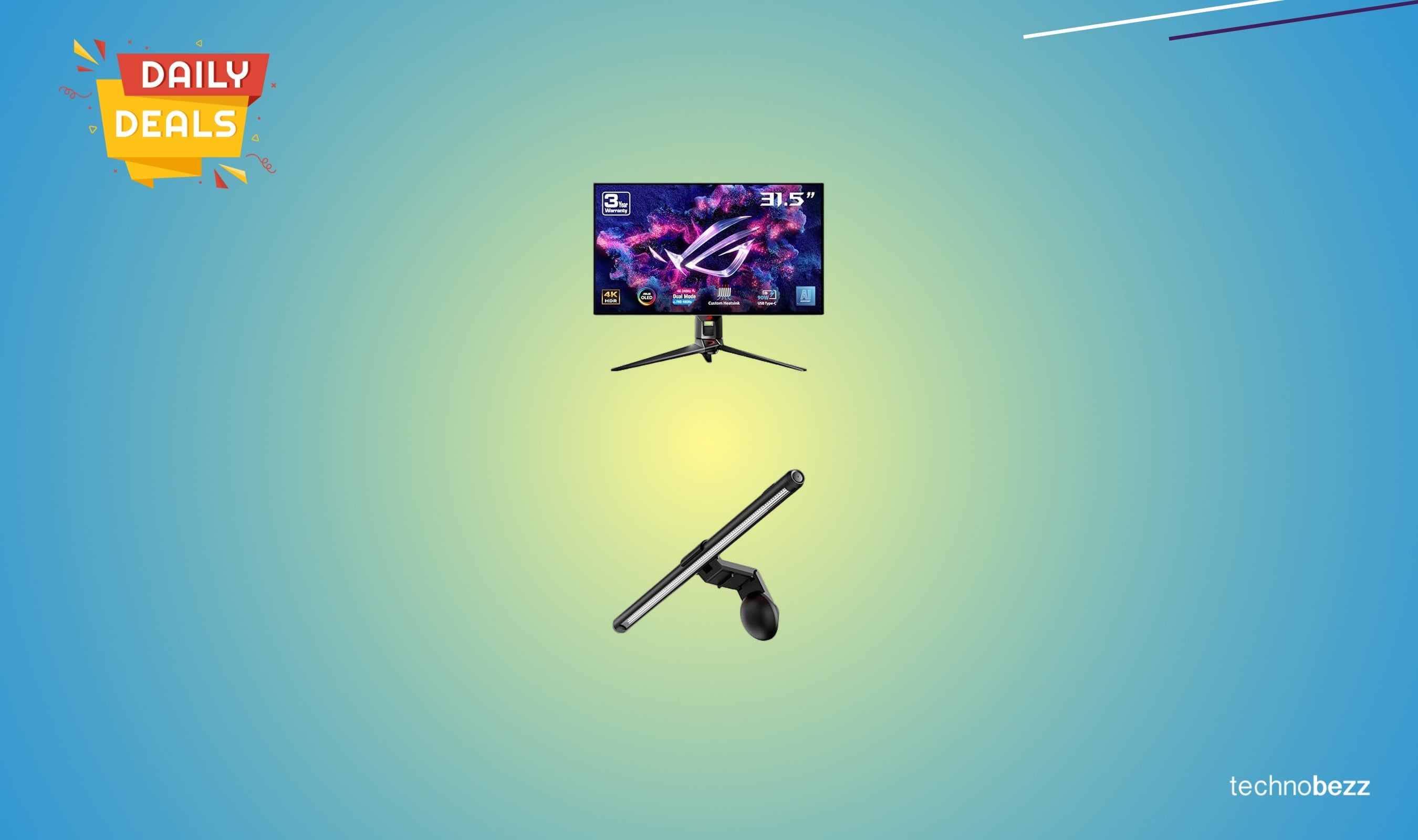 ASUS ROG Swift 32-inch 4K OLED Gaming Monitor Drops to $1163.92