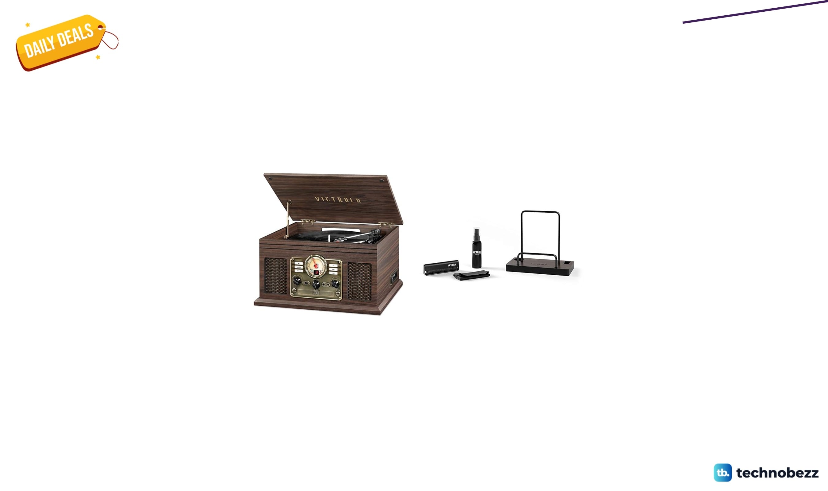 Victrola Nostalgic 6-in-1 Bluetooth Record Player discounted to $164.98