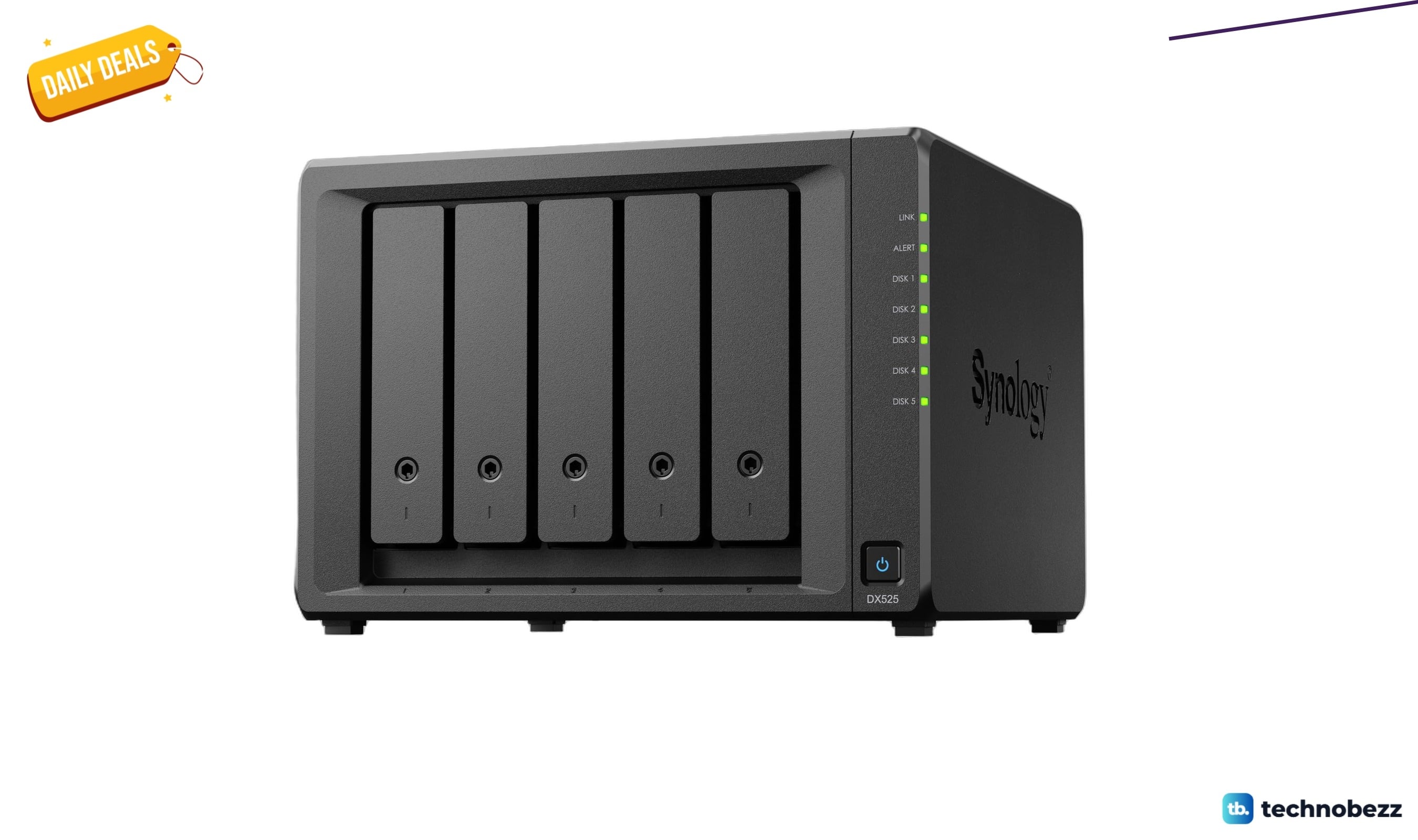 Synology 5-Bay Expansion Unit DX525 drops to $499 on Amazon