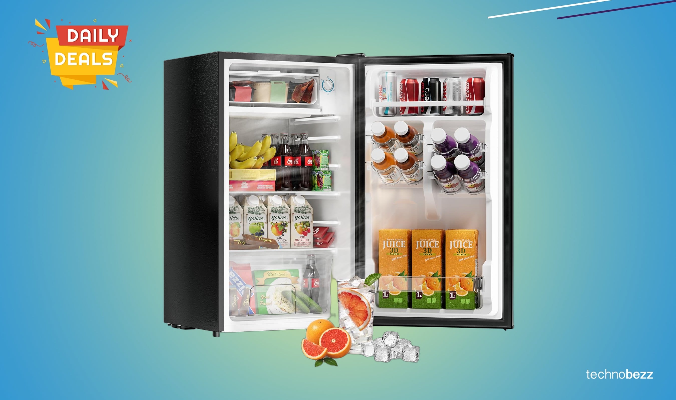 Frostorm 3.2 Cu Ft Mini Fridge hits new low price of $166.64