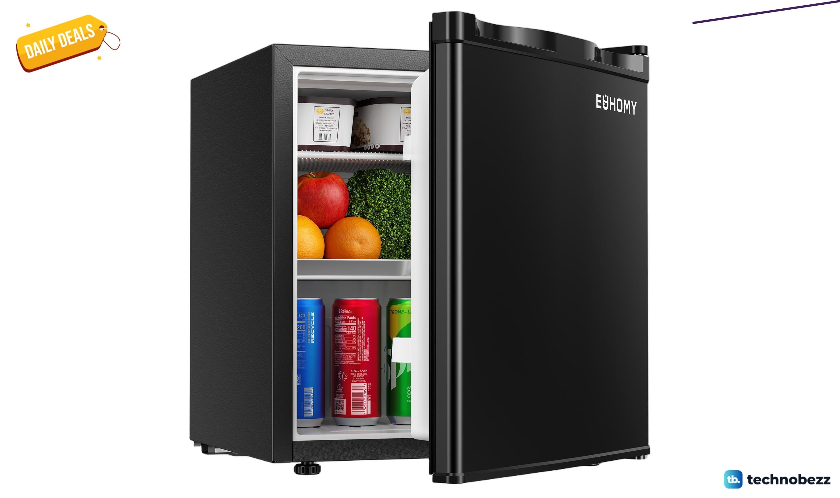 EUHOMY 1.7 Cu.Ft Mini Fridge drops to $120 on Amazon