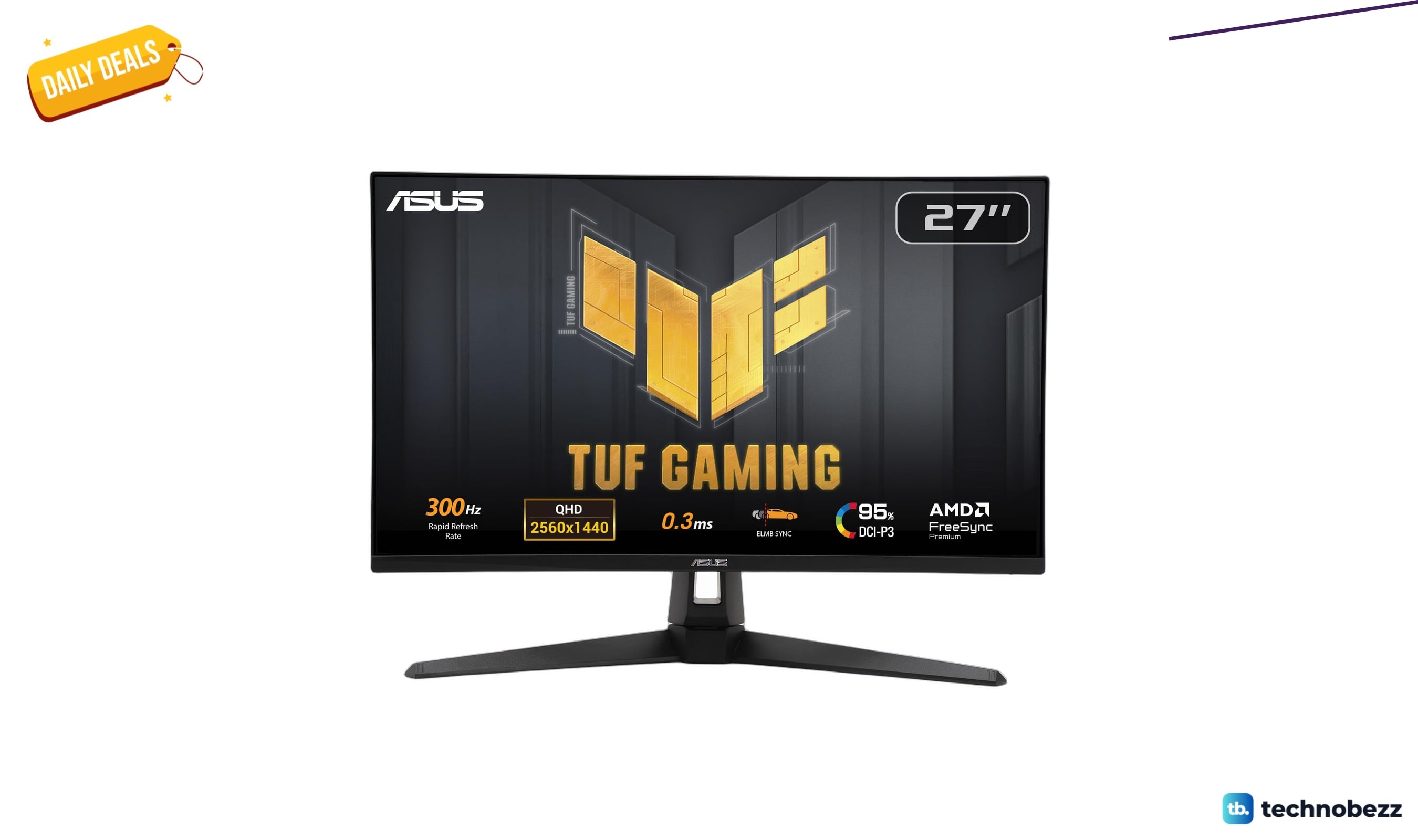 ASUS TUF Gaming 27 inch 1440P monitor drops to $199 on Amazon