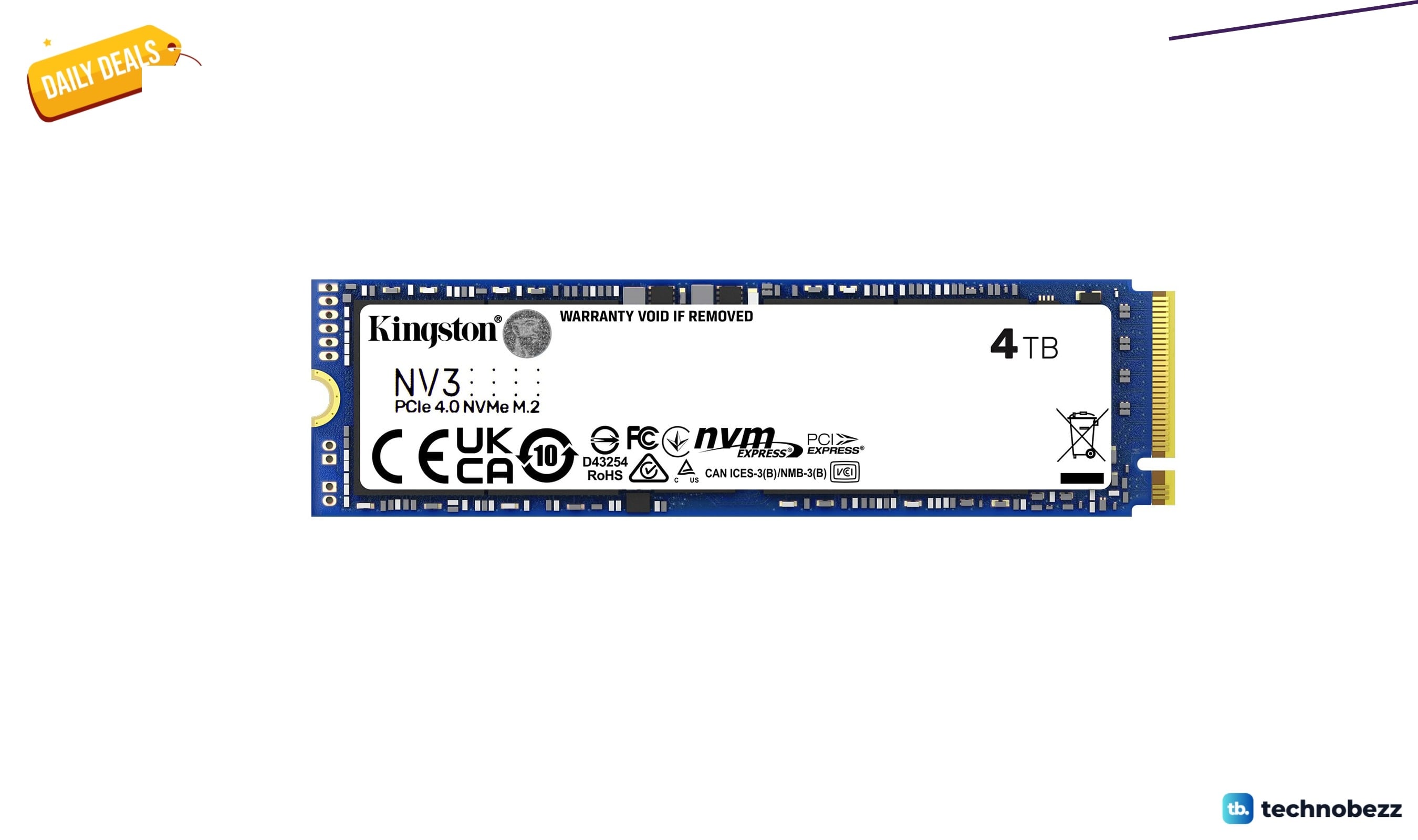 Kingston NV3 M.2 2280 NVMe SSD PCIe drops to $499.99