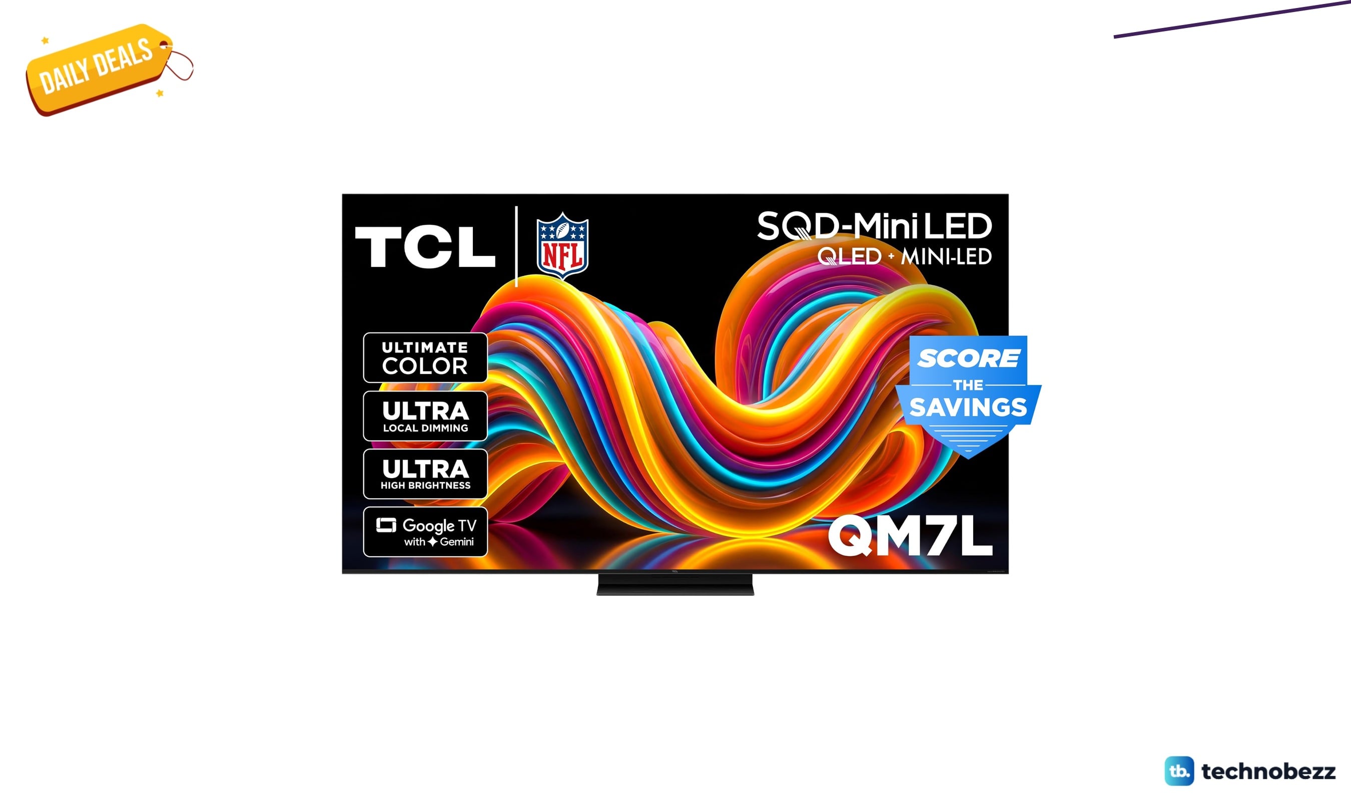 TCL 65 Class QM7L Mini LED QLED Smart TV drops to $897.99 on Amazon