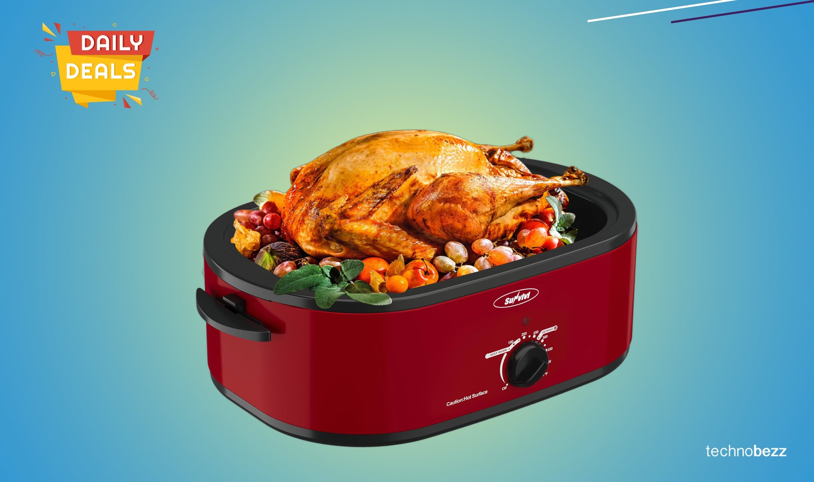 22-Quart Electric Roaster Oven drops to $64.99 on Amazon