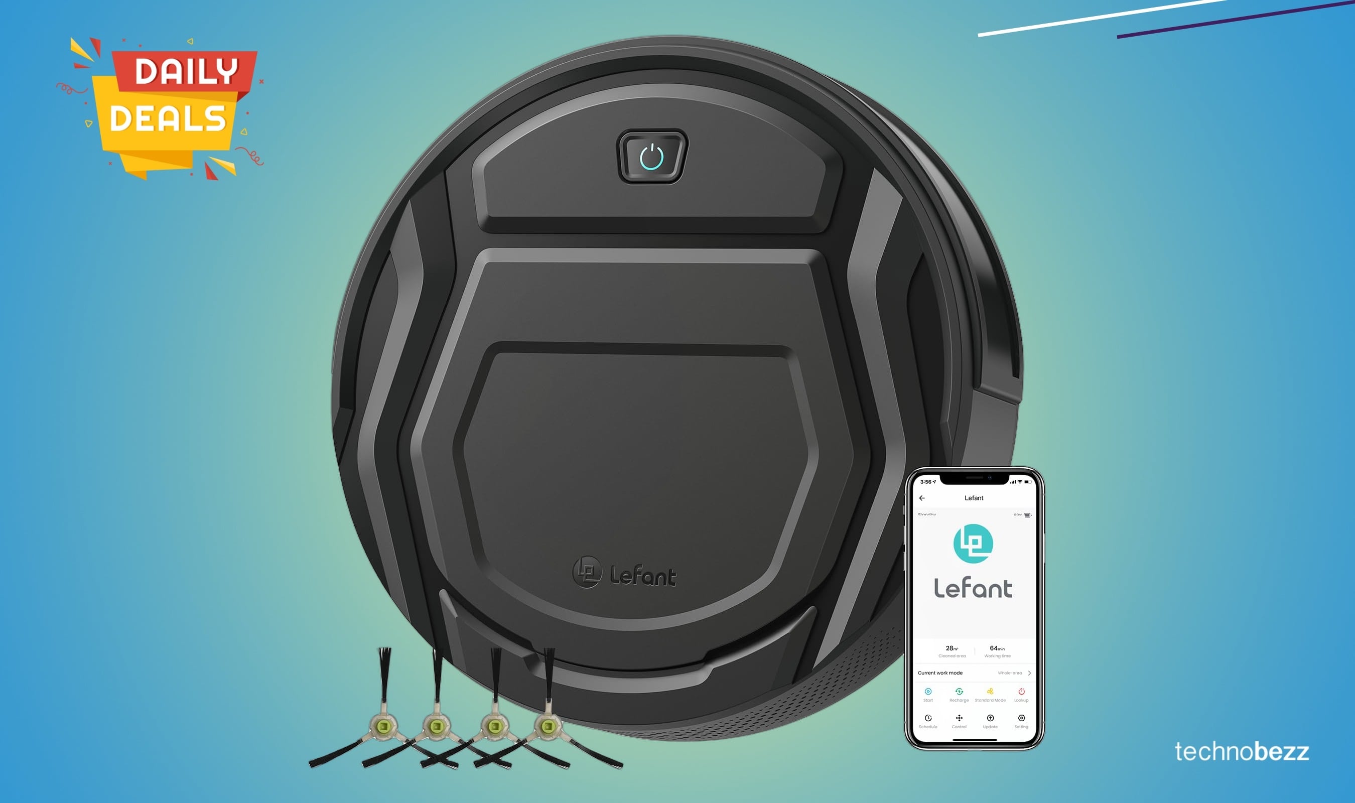 Lefant M210 Robot Vacuum Cleaner falls to $175.64