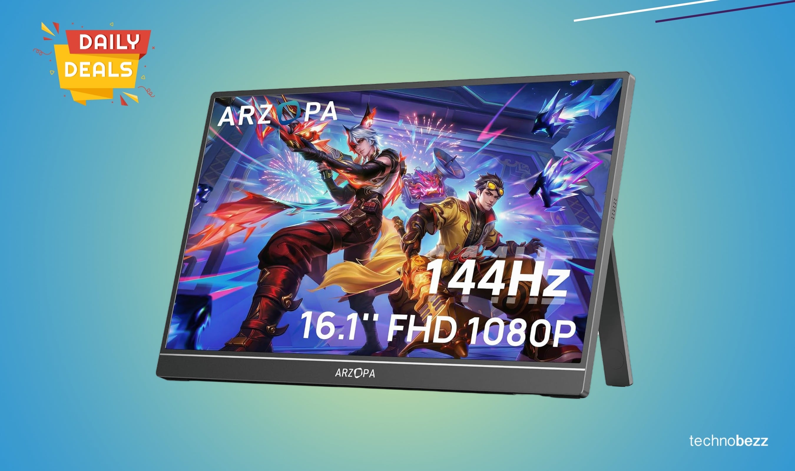 ARZOPA 16.1-inch 144Hz portable gaming monitor now available from $109.99