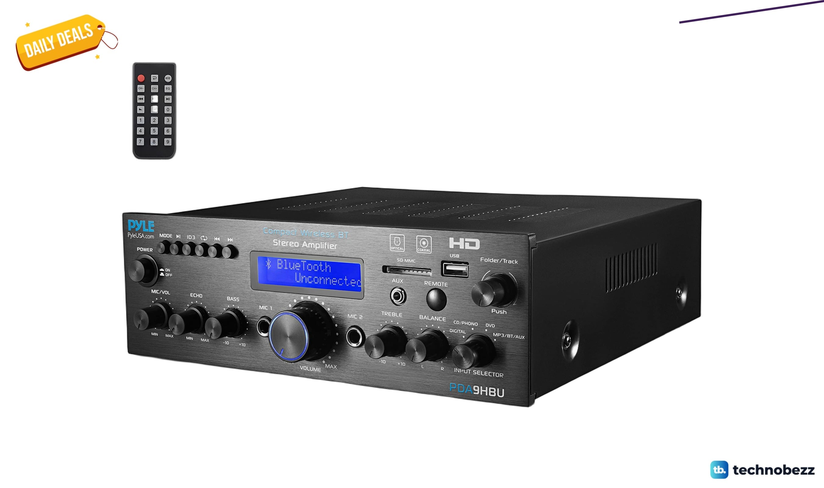 Pyle Wireless Bluetooth Home Stereo Amplifier drops to $122.30 on Amazon