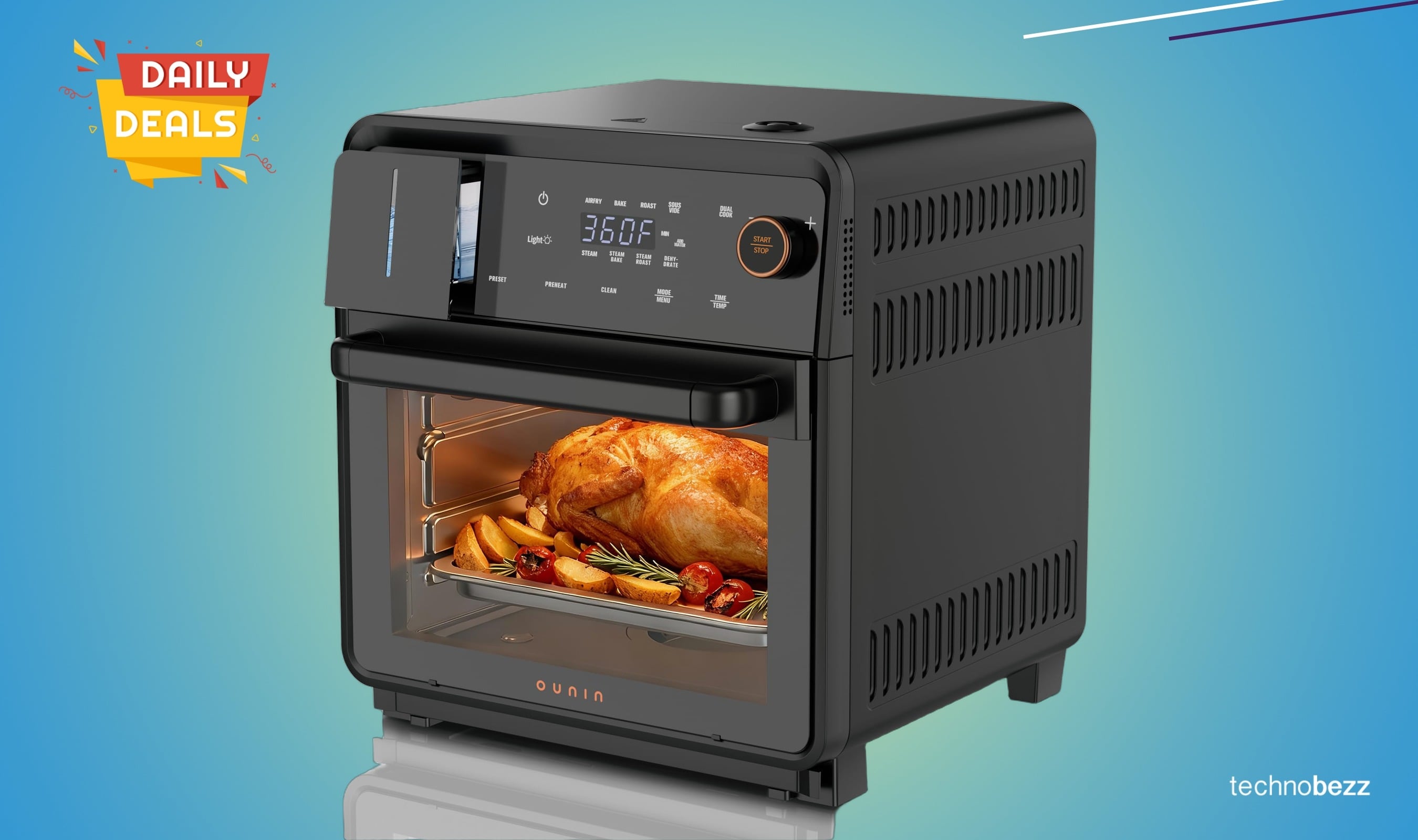 OUNIN Air Fryer Toaster Oven Combo drops to $199.99