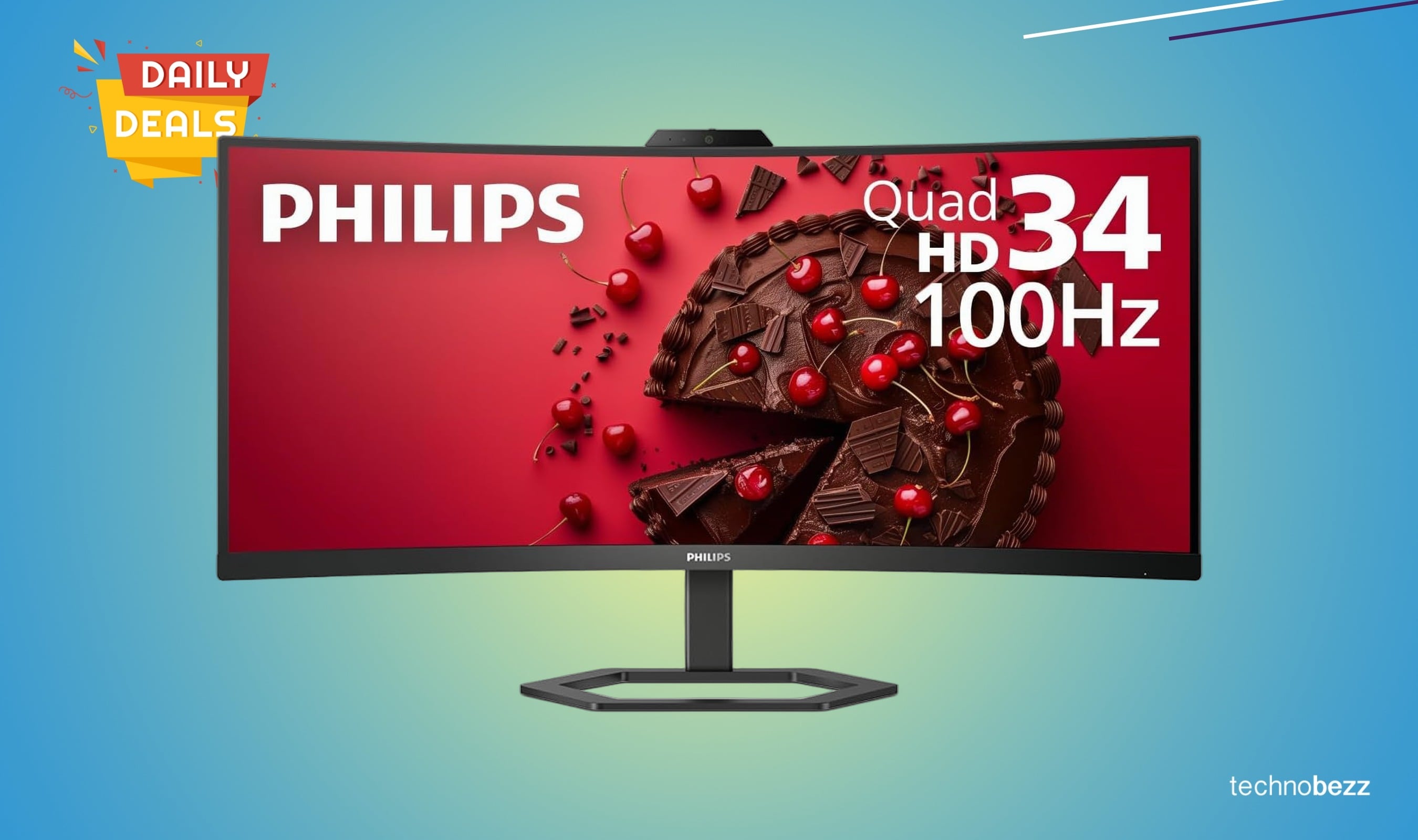 Philips 34-inch Ultrawide Monitor with Webcam Drops to New Low of $309.99