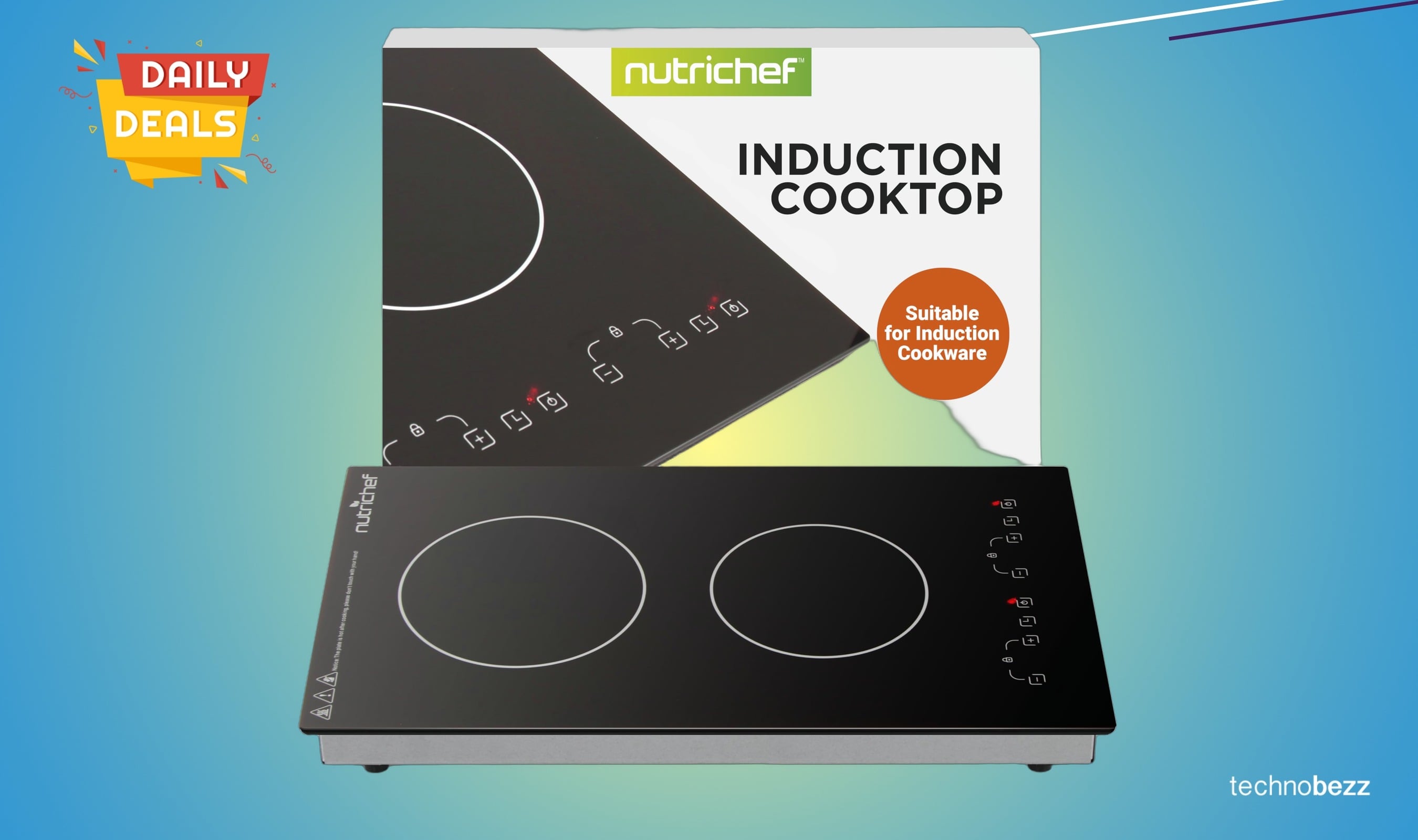 NutriChef Induction Cooktop 2 Burner price drops to $170.53
