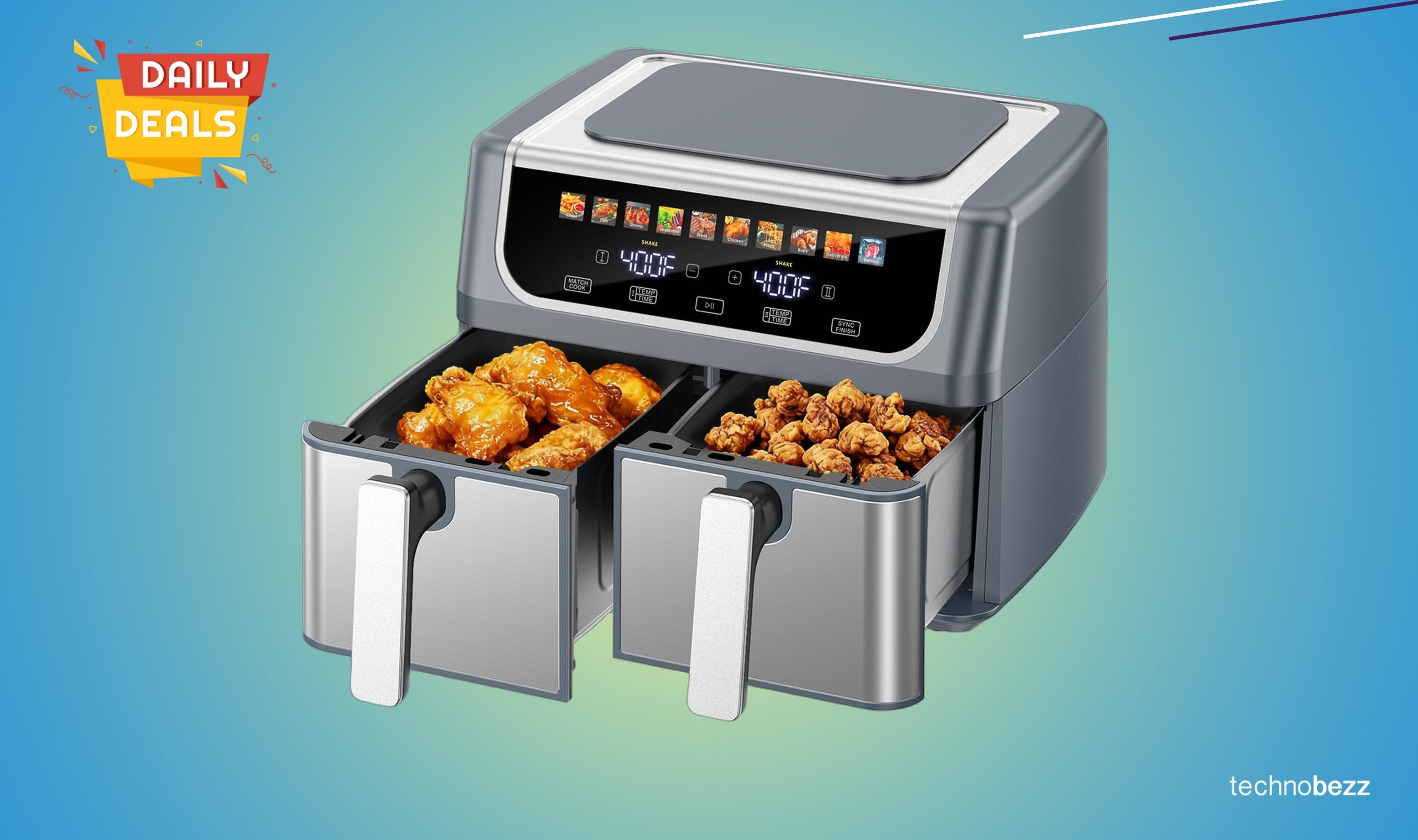 OLIXIS Dual Basket Air Fryer drops to $79.97 on Amazon