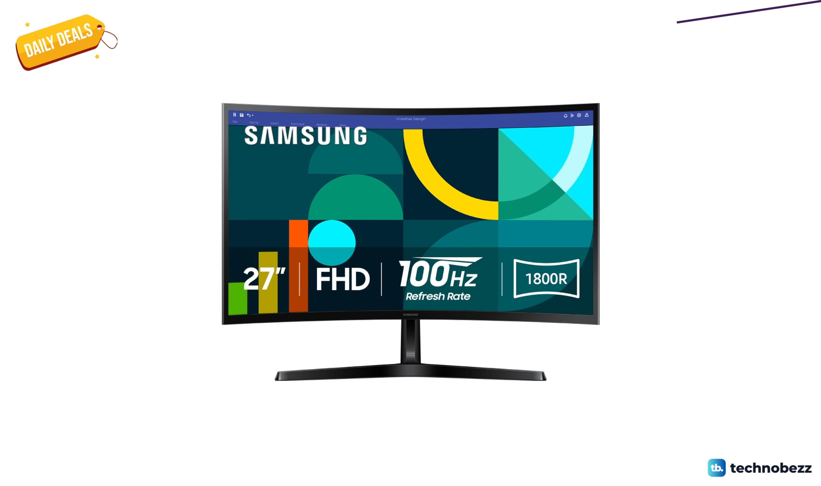 Samsung 27 Inch Essential S3 Curved Monitor Drops to $120.42 on Amazon