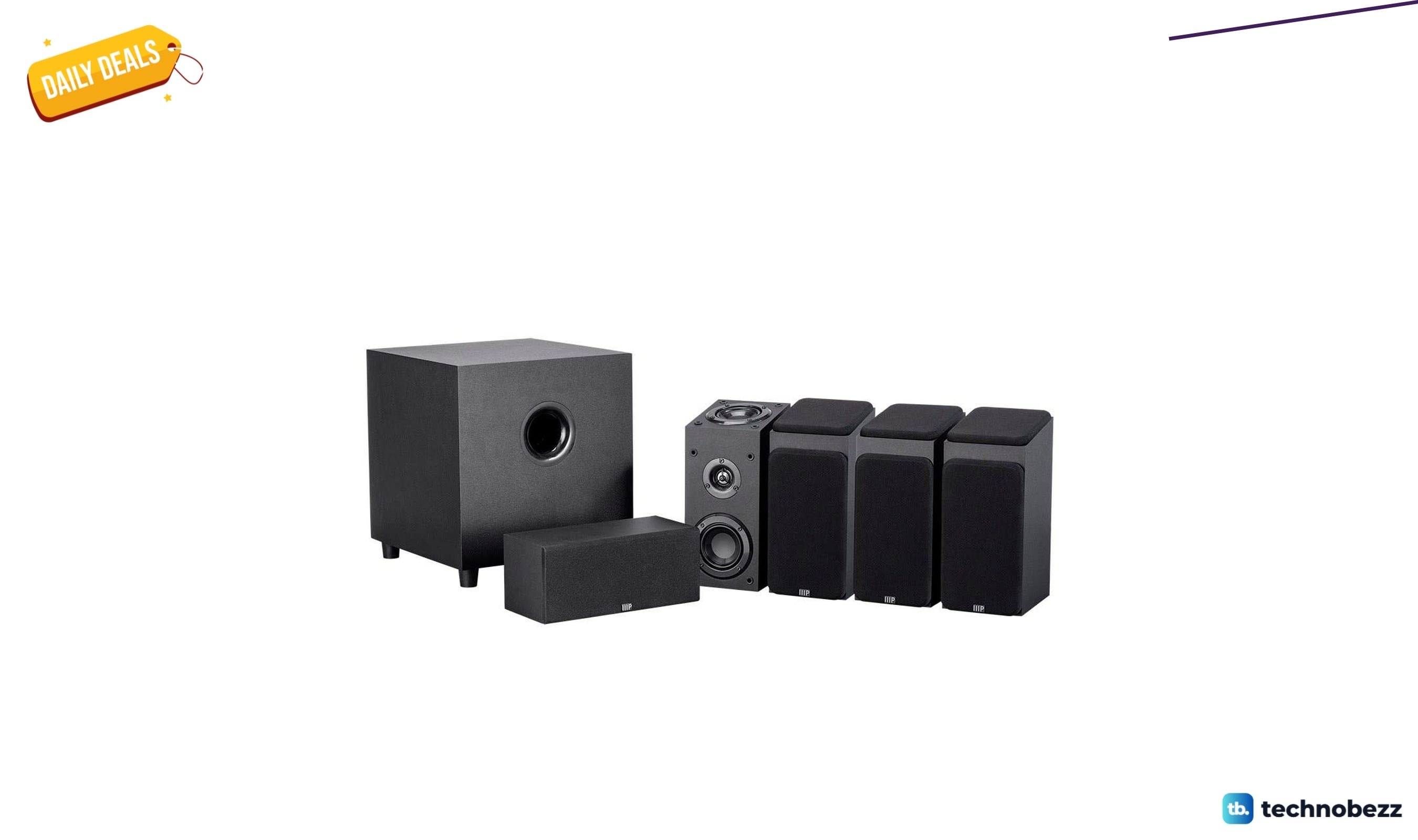 Monoprice 5.1.4-Ch. Immersive Home Theater System discounted to $274.45