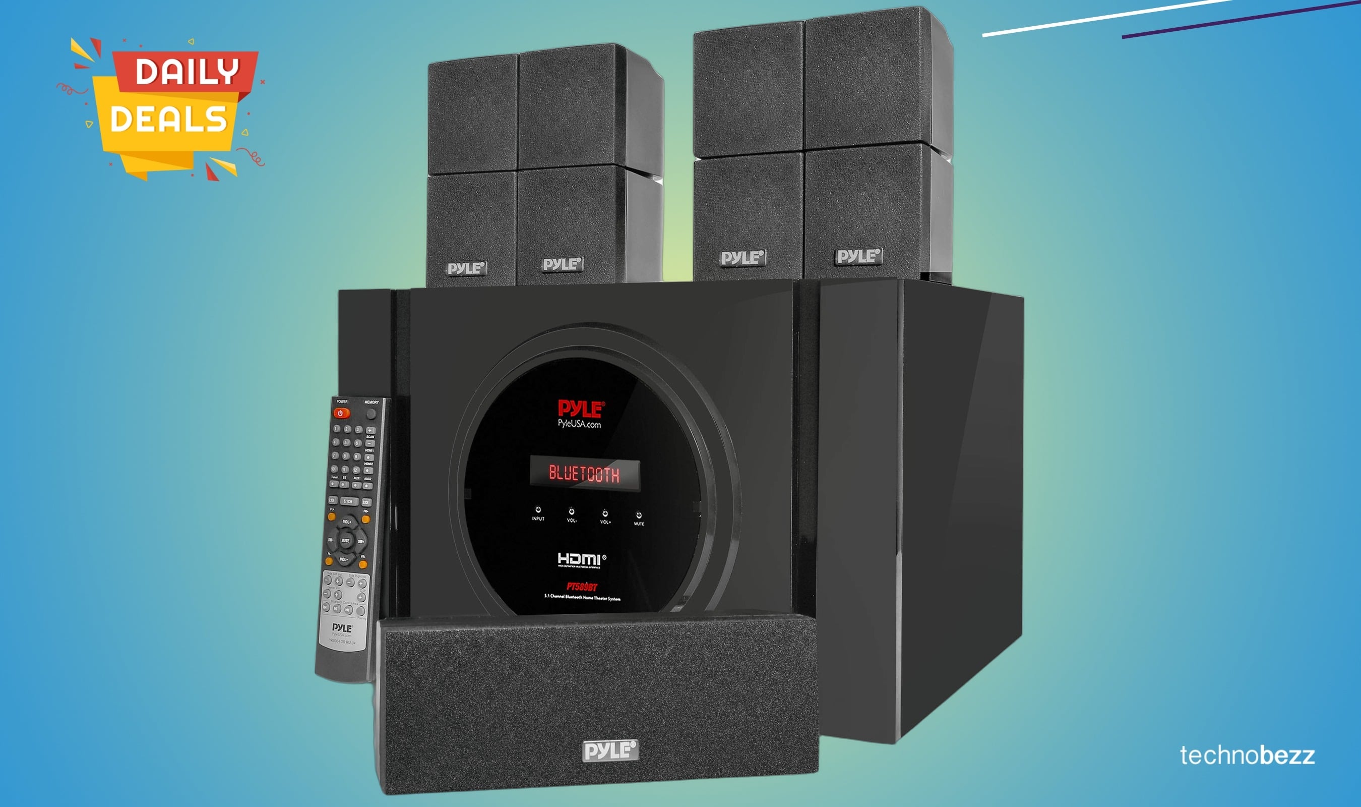 Pyle 5.1 Channel Home Theater Speaker System drops to $212.55