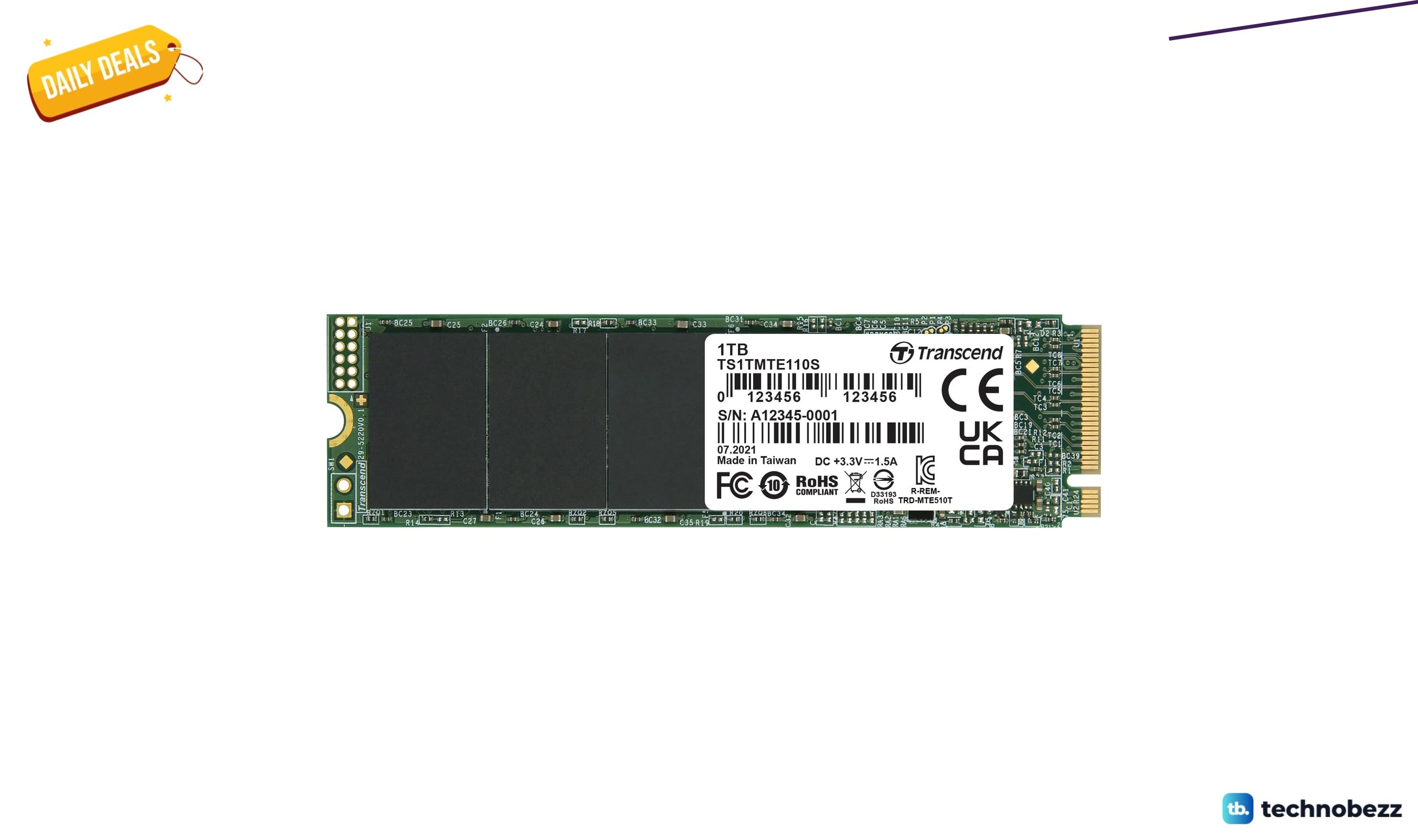 Transcend 1TB MTE110S PCIe 3.0 M.2 2280 SSD now selling for $231.49