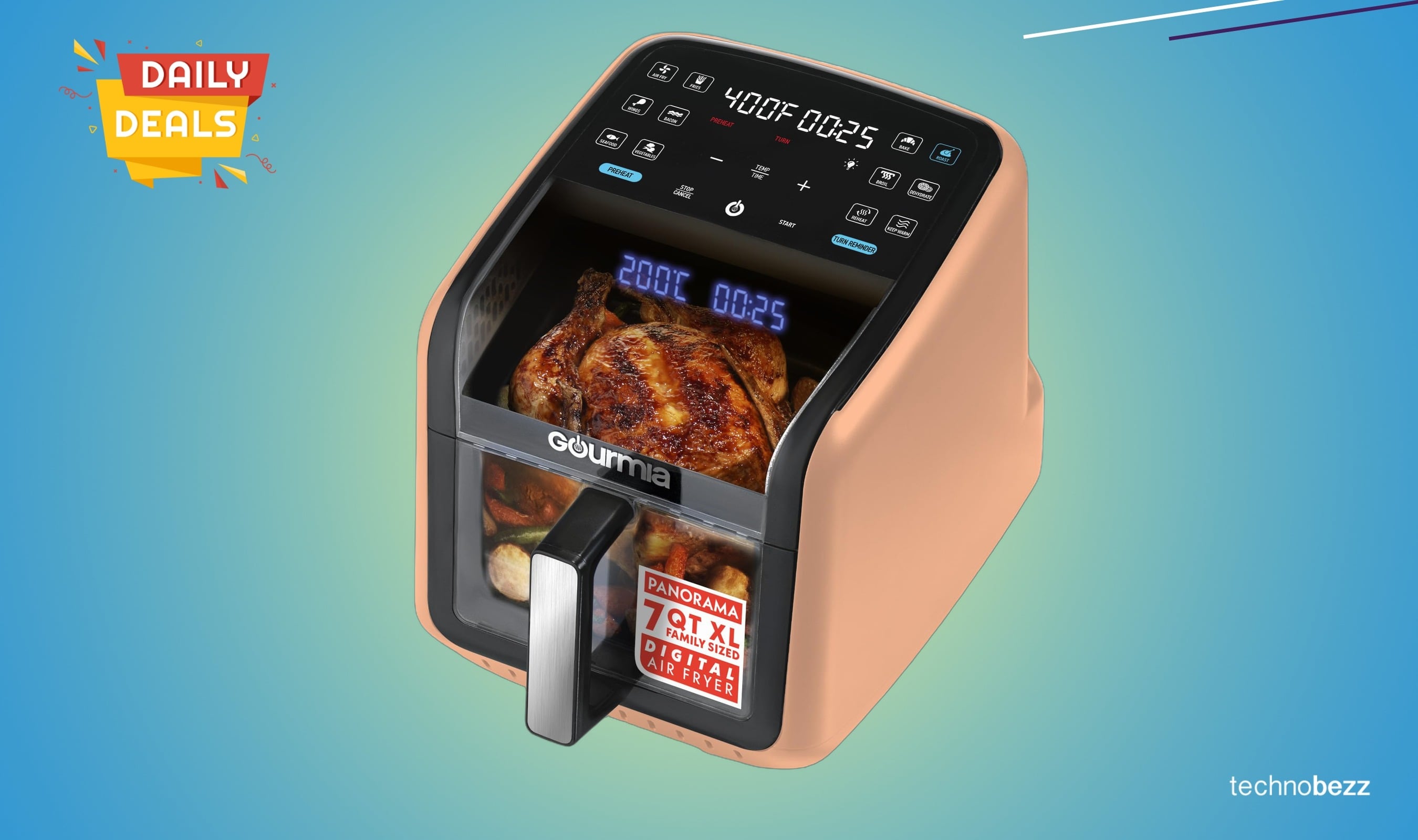 Gourmia Air Fryer 7 QT Easy drops to $66.90 on Amazon