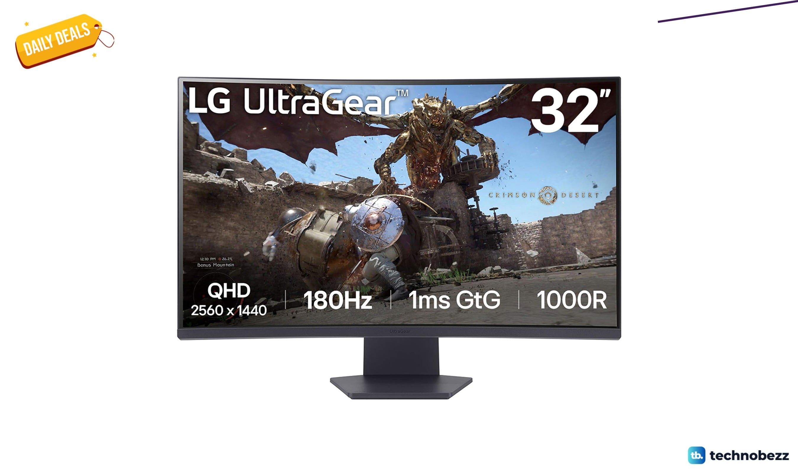 LG 32GS60QC-B Ultragear Curved Gaming Monitor QHD now selling for $189