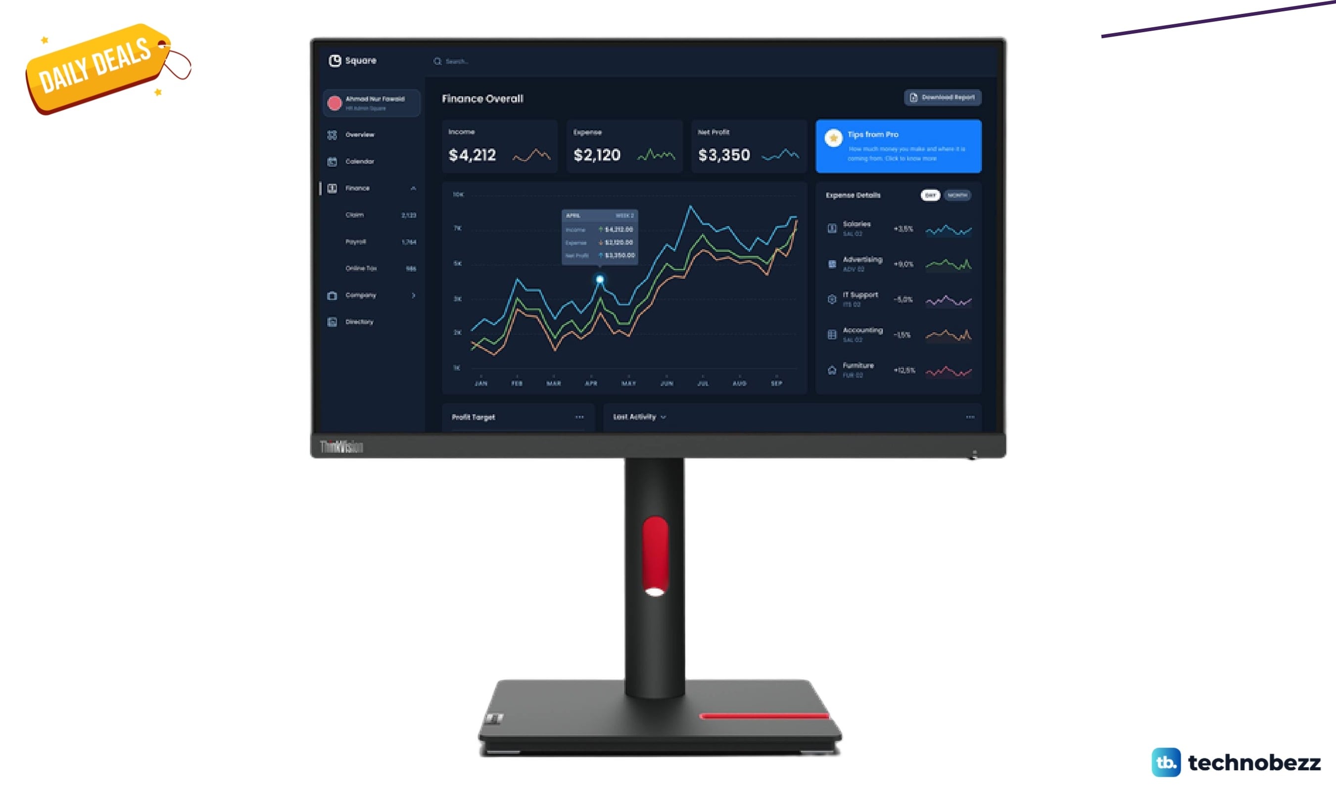 Lenovo ThinkVision T22i-30 22 inch Full HD monitor drops to $144.99