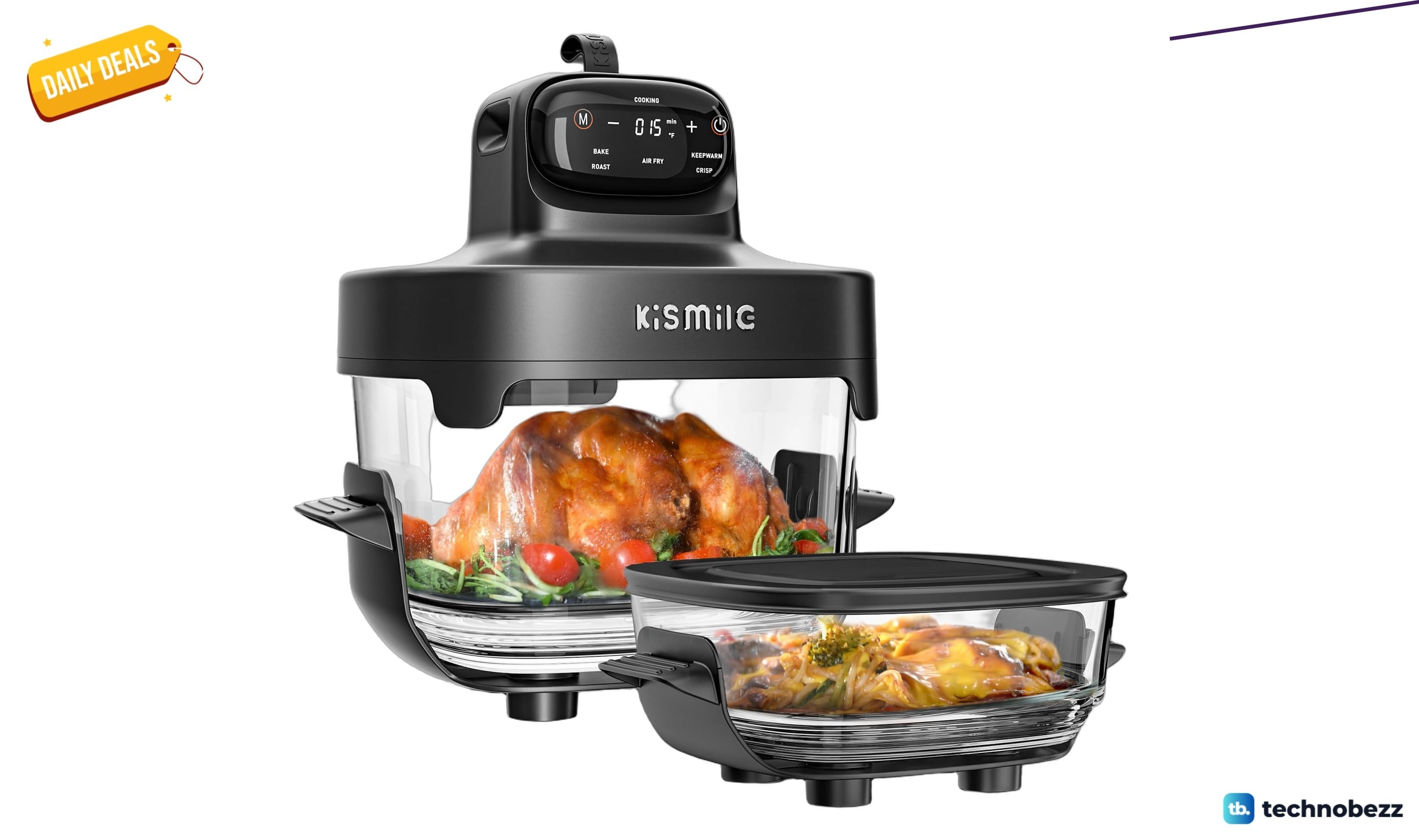 Kismile 5-in-1 Glass Air Fryer drops to $109.99 on Amazon