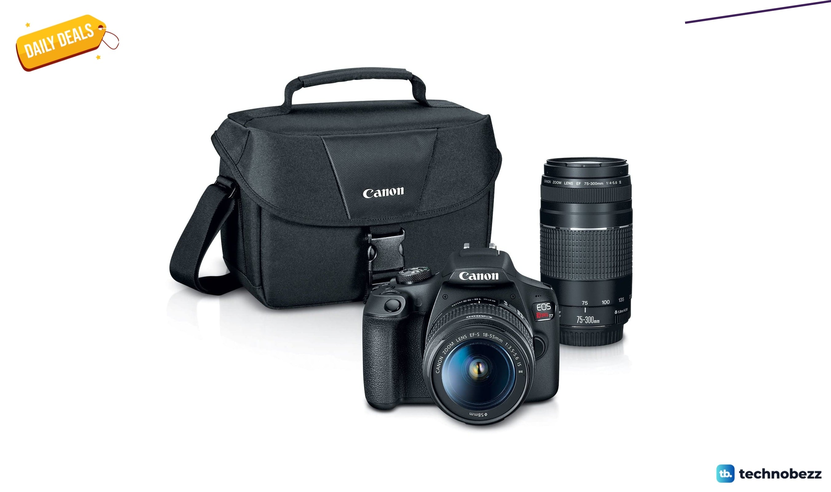 Canon EOS Rebel T7 DSLR Camera Double Kit drops to $599.99 on Amazon