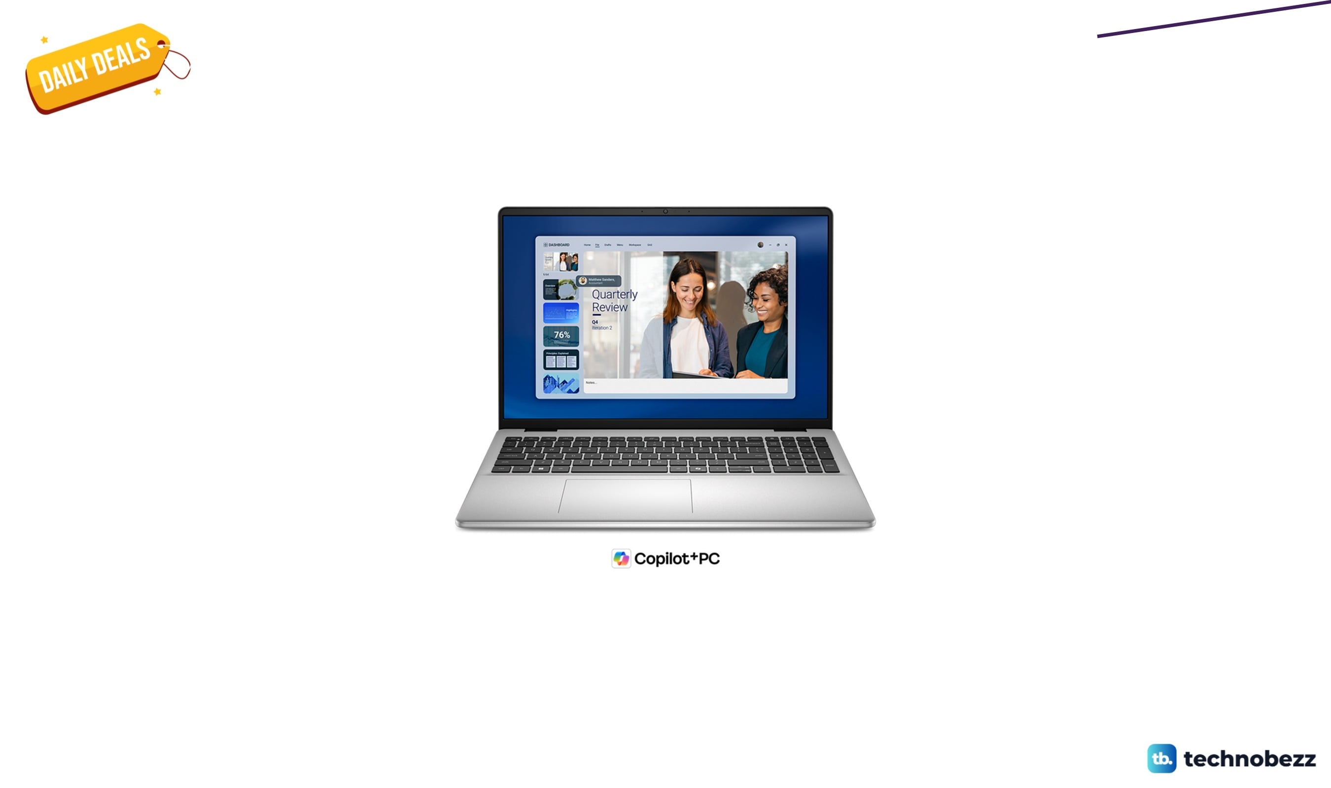 Dell offers the 16-inch laptop with AMD Ryzen AI 5 for $749.99