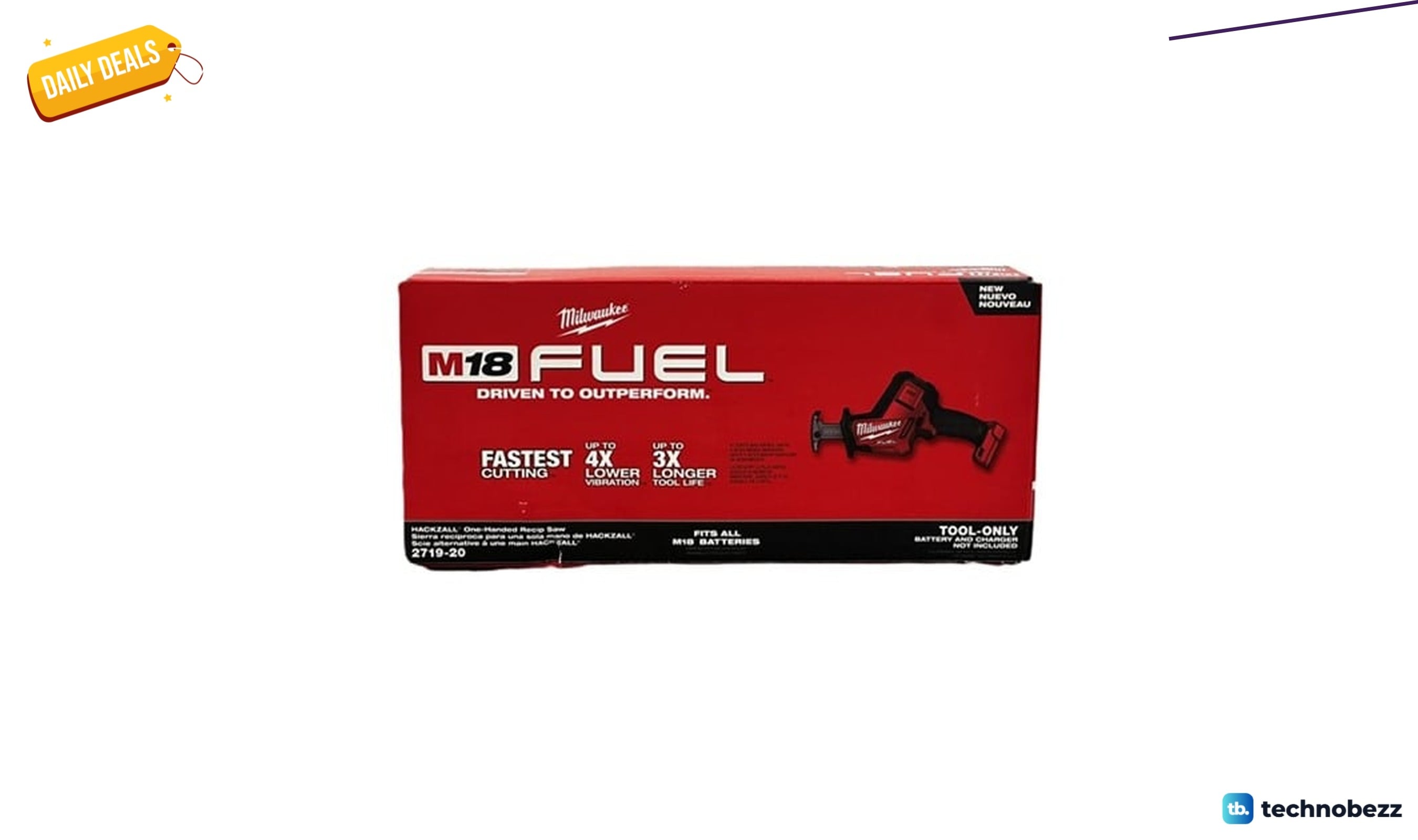 Woot offers the Milwaukee M18 FUEL Hackzall tool only for $154.99