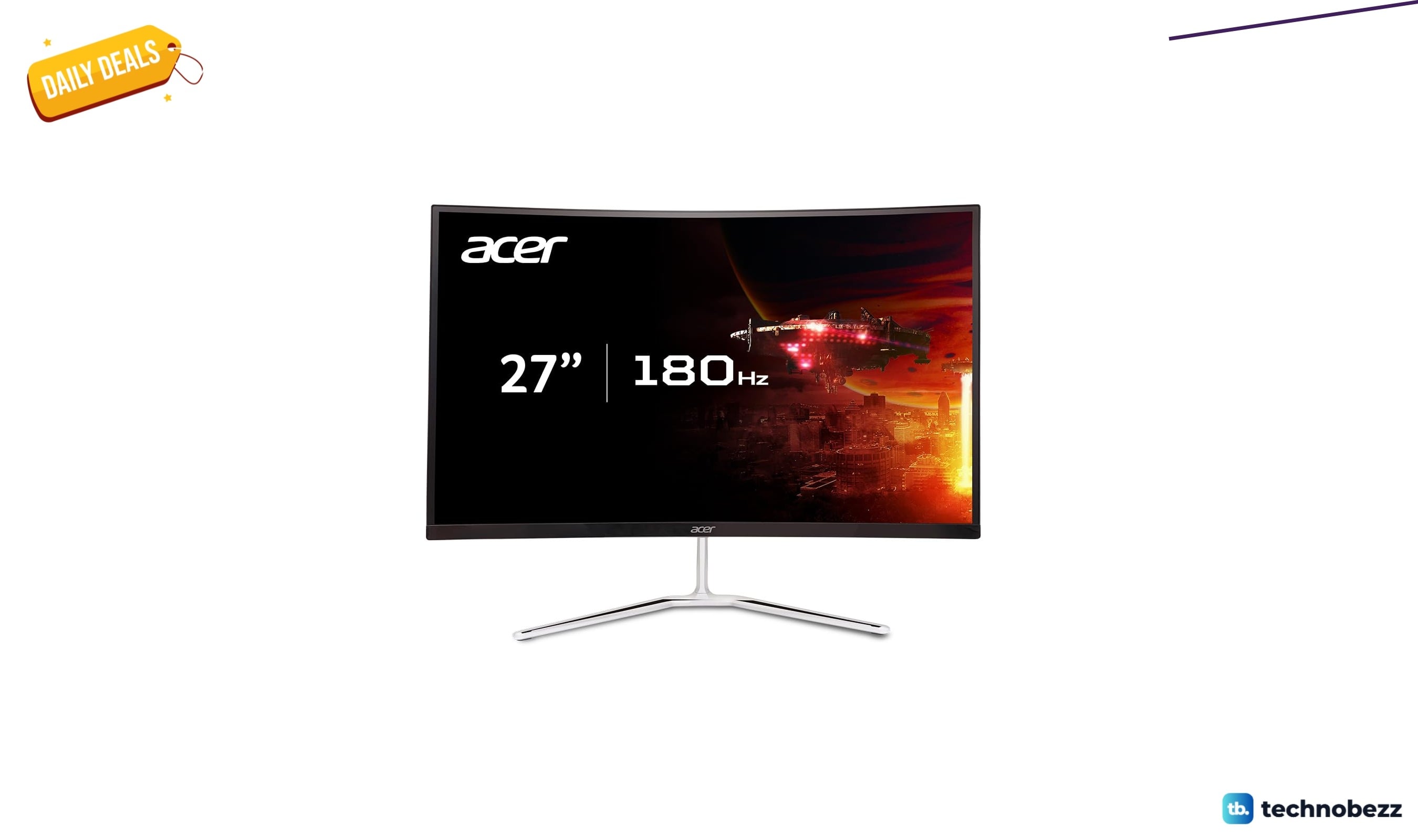 acer Nitro 27 inch WQHD curved gaming monitor drops to $159.99