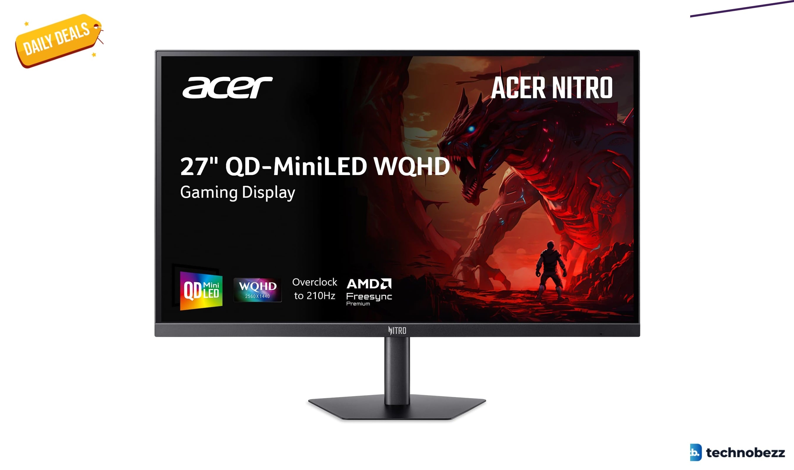 Acer Nitro MG275U X2biippx QD-MiniLED IPS Gaming Monitor now selling for $229.99