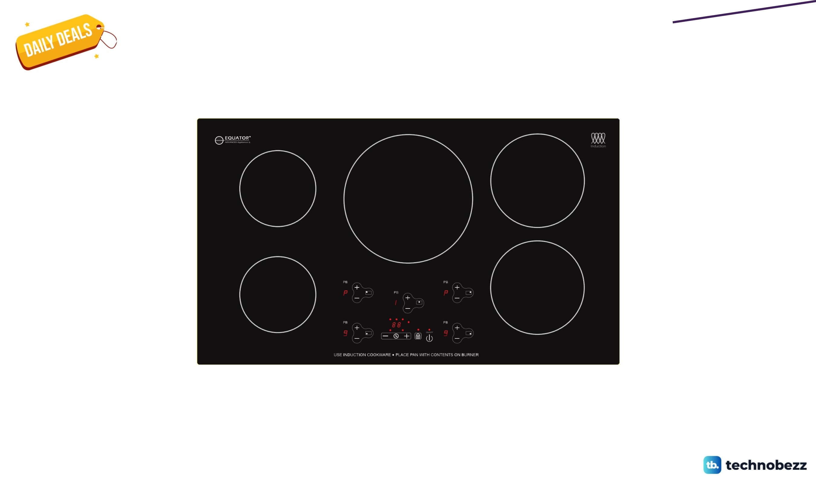 Equator 36 inches Induction Cooktop drops to $279.00 in latest price cut