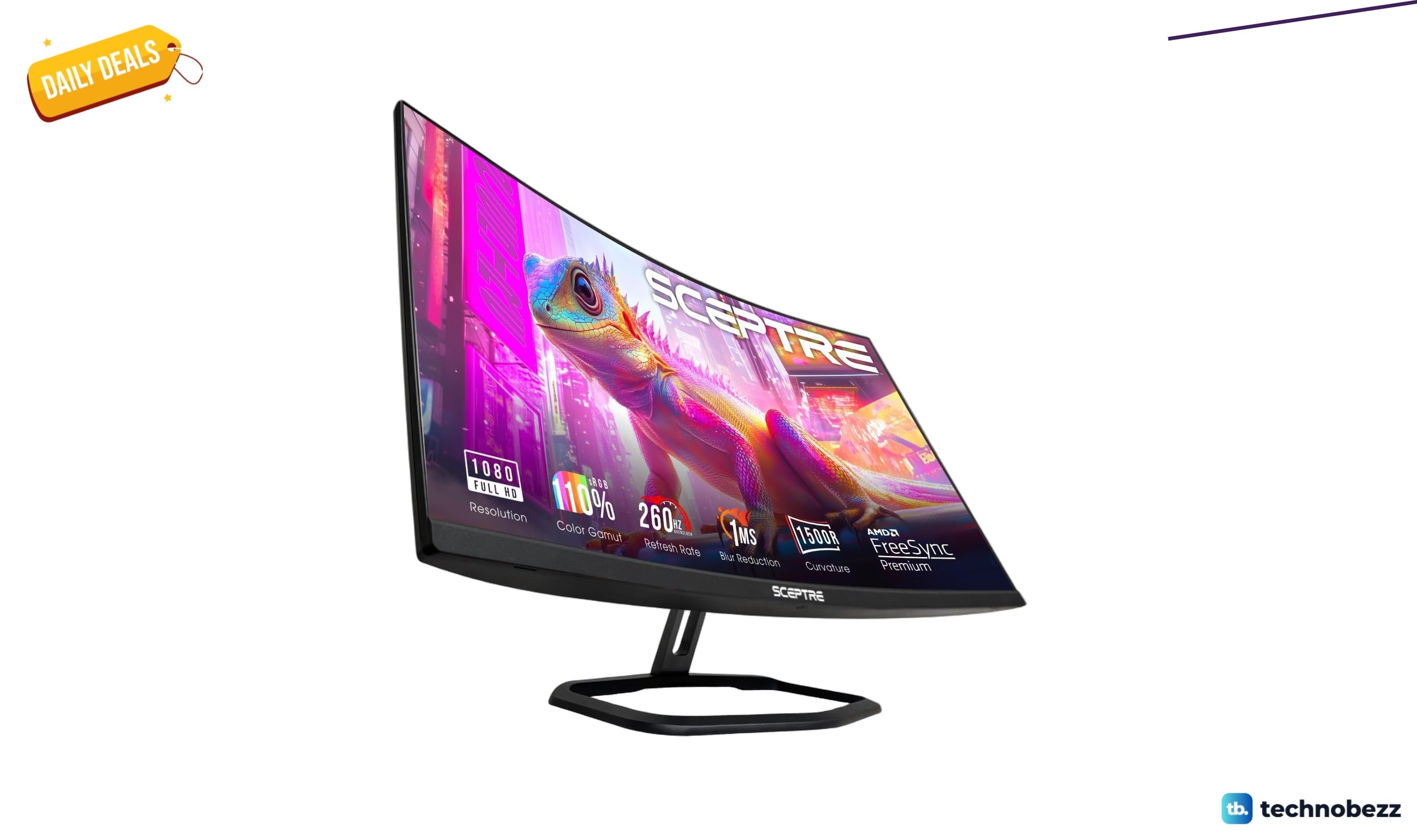 Sceptre Prime Curved 32 Gaming Monitor 1080p drops to $192.35