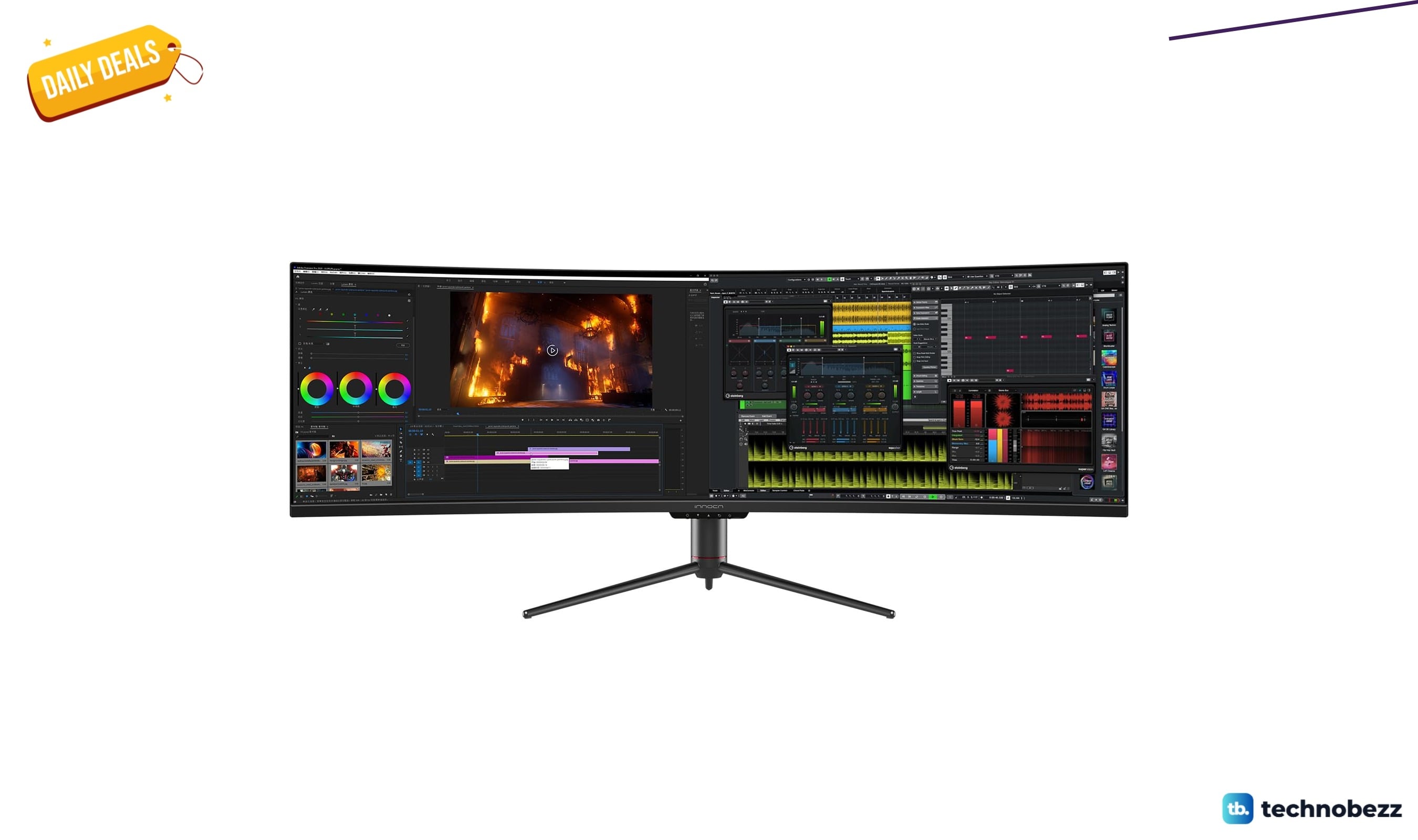 INNOCN Curved Gaming Monitor Ultrawide WDFHD falls to $499.95