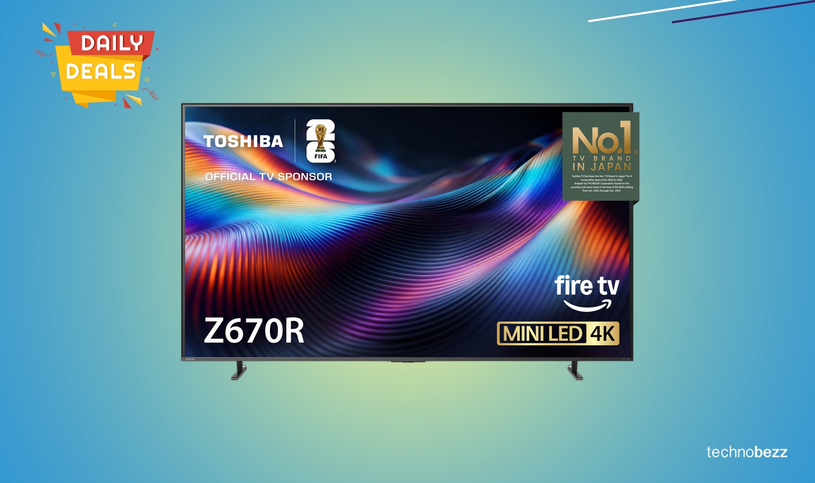 Toshiba 100-inch Z670 Mini-LED 4K Smart TV drops to $2499.99