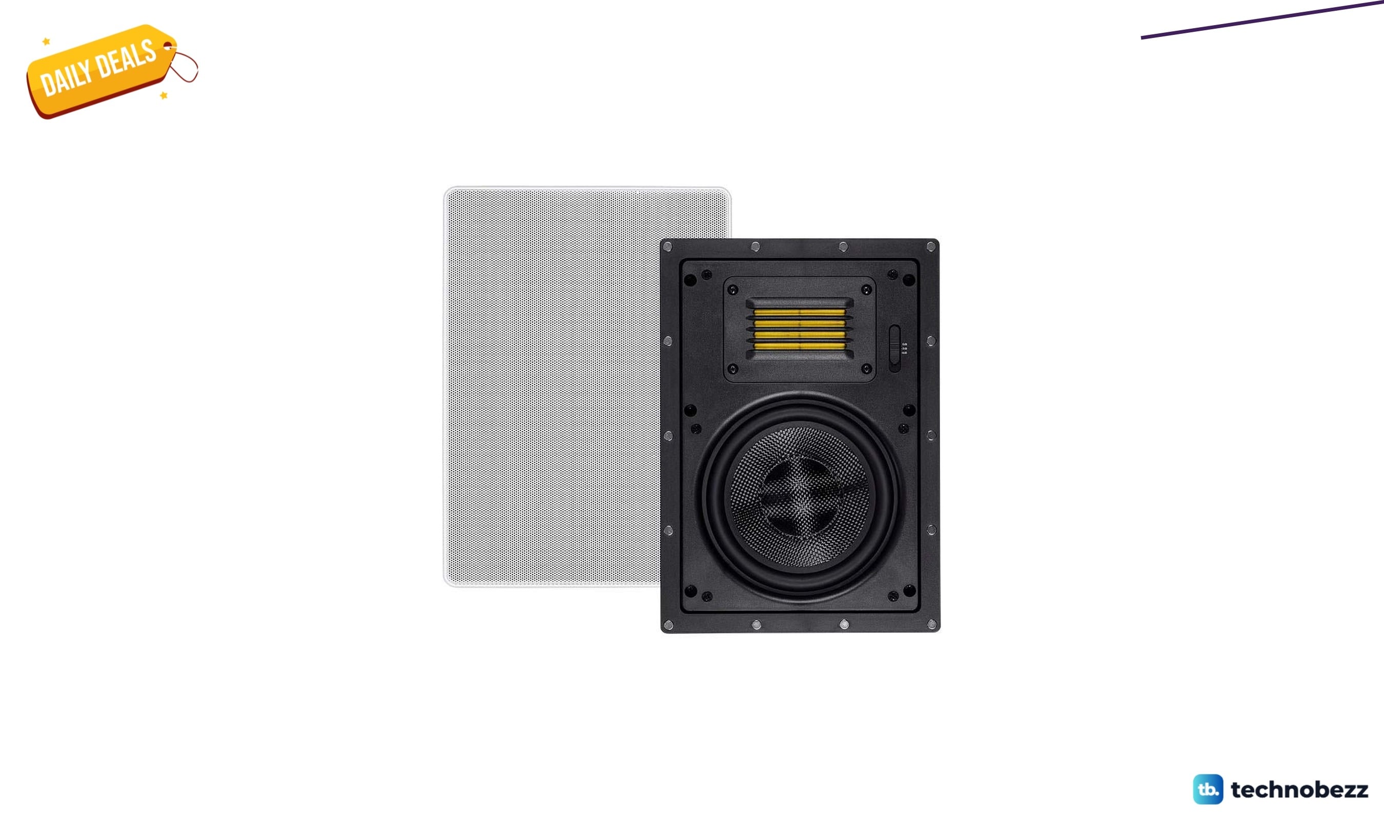 Monoprice 2-Way Carbon Fiber In-Wall Speakers 6.5 now selling for $133.50