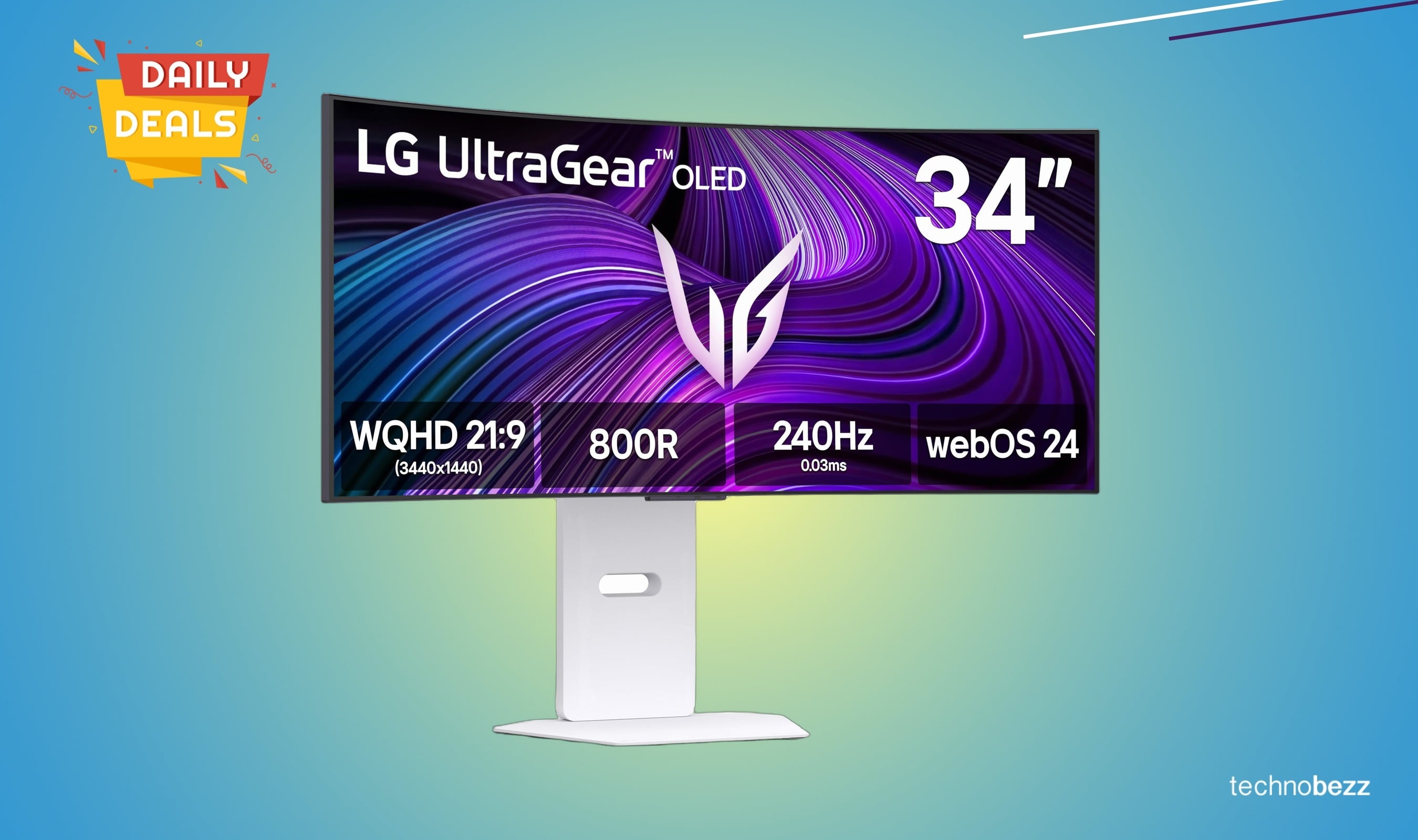 LG 34GX90SA-W Ultragear OLED Gaming Monitor Drops to $749.99
