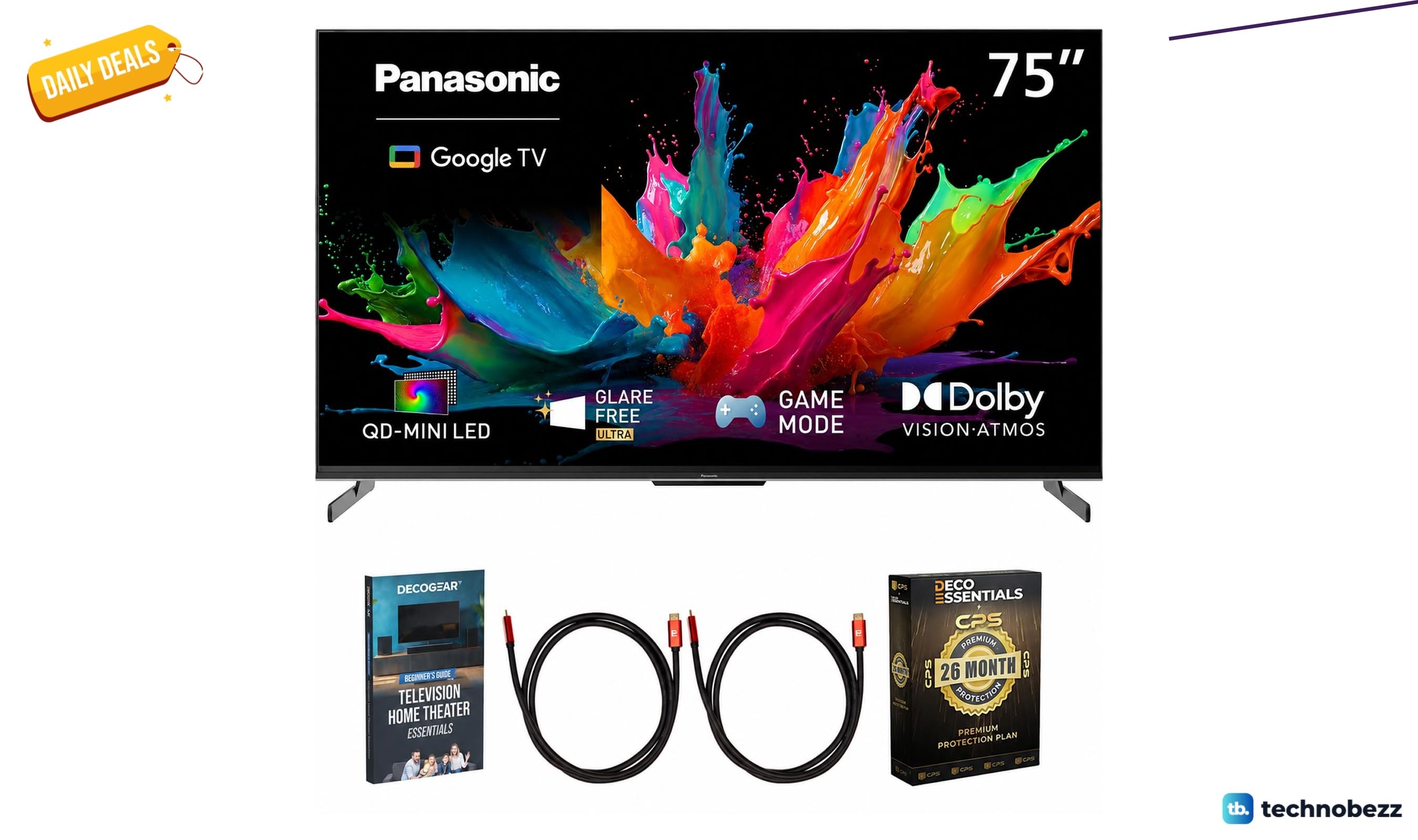 Panasonic 75-inch W85C 4K QD-Mini LED Google TV sees price cut to $799.99