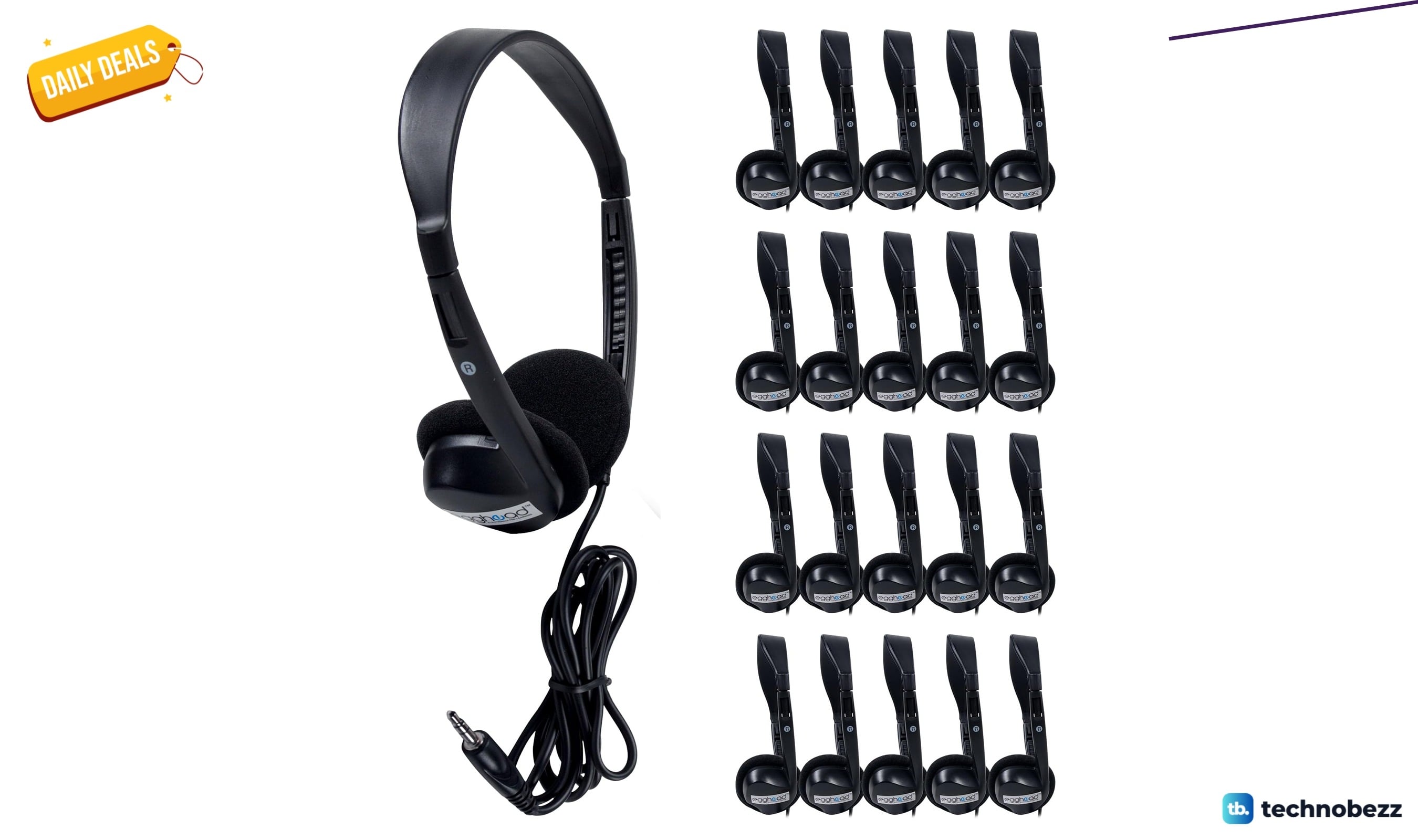 Egghead Over-Ear Kids' Stereo Headphones drops to $64.66 for a pack of 20