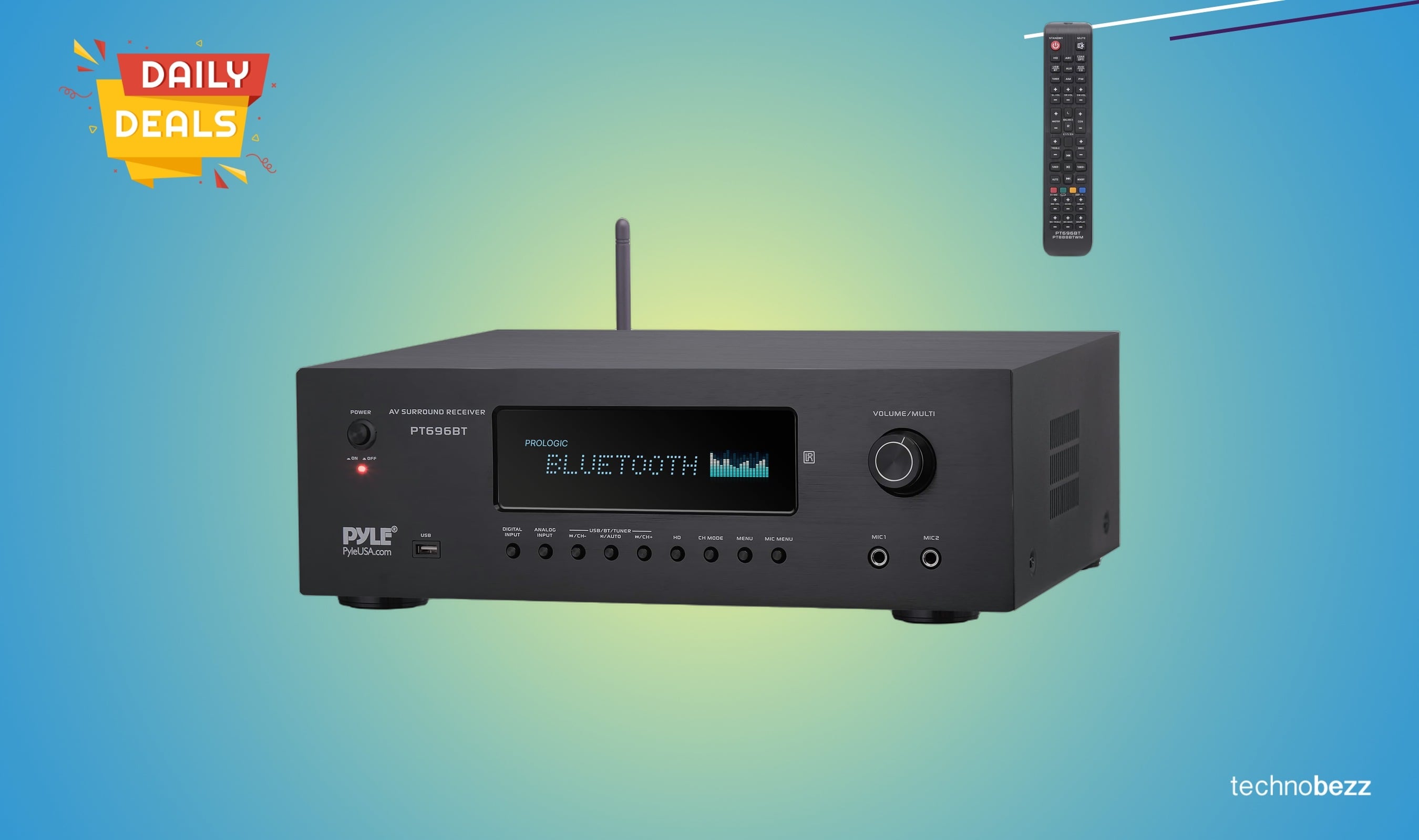 Pyle 1000W Bluetooth Home Theater Receiver drops to $119.99