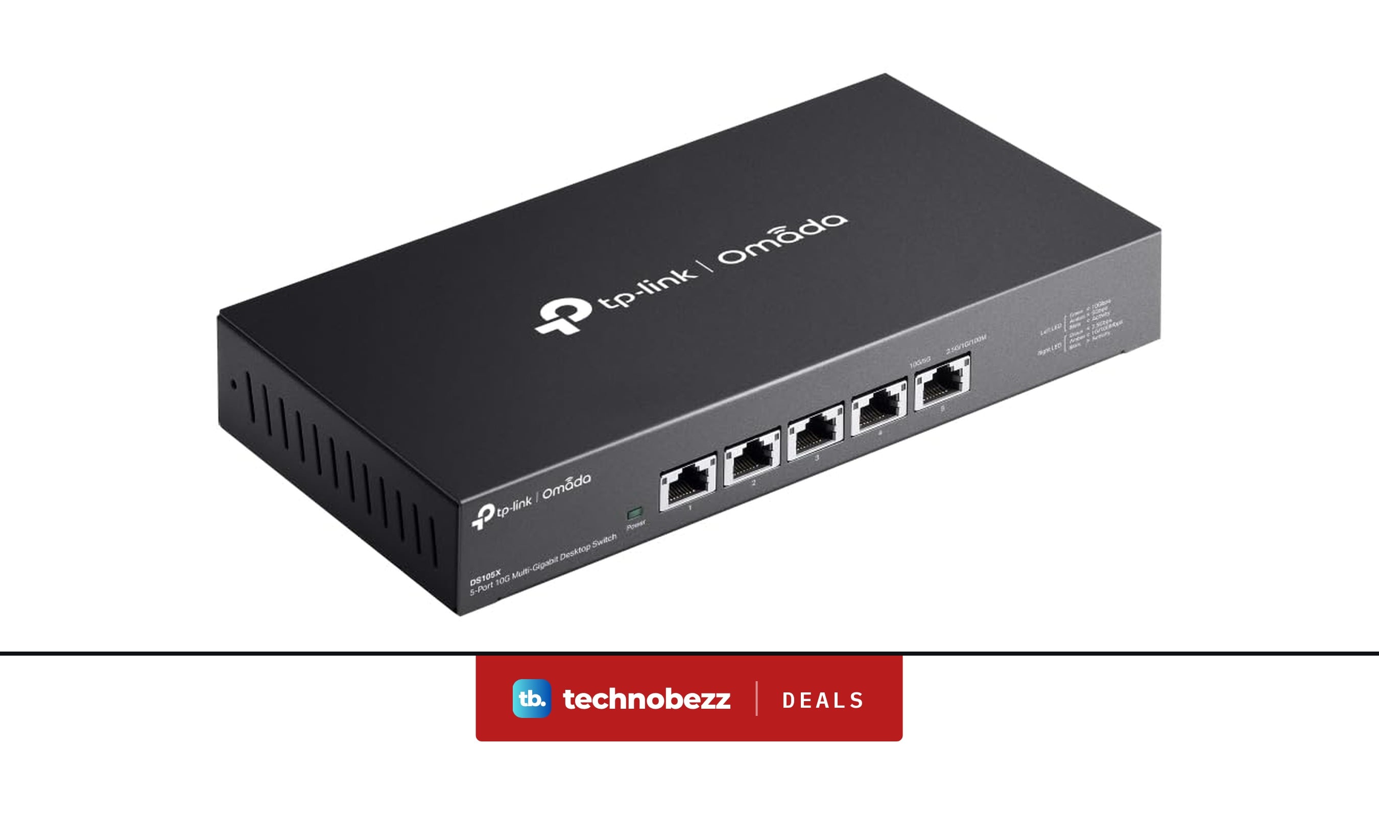 Omada DS105X, 5 Port 10G Unmanaged Switch hits new low at $199.98